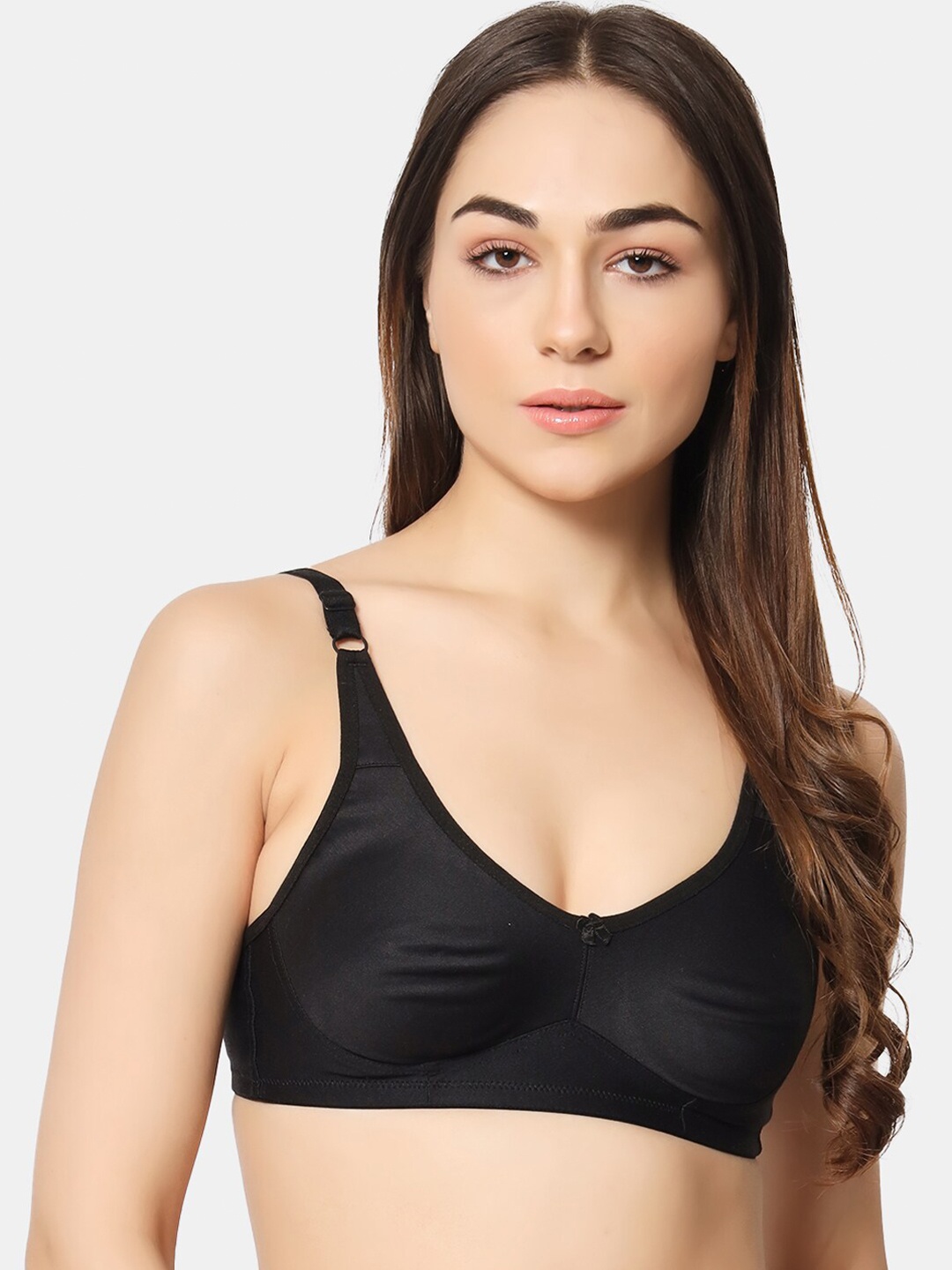 

BLEEDING HEART Full Coverage Non Padded T-shirt Bra With All Day Comfort, Black