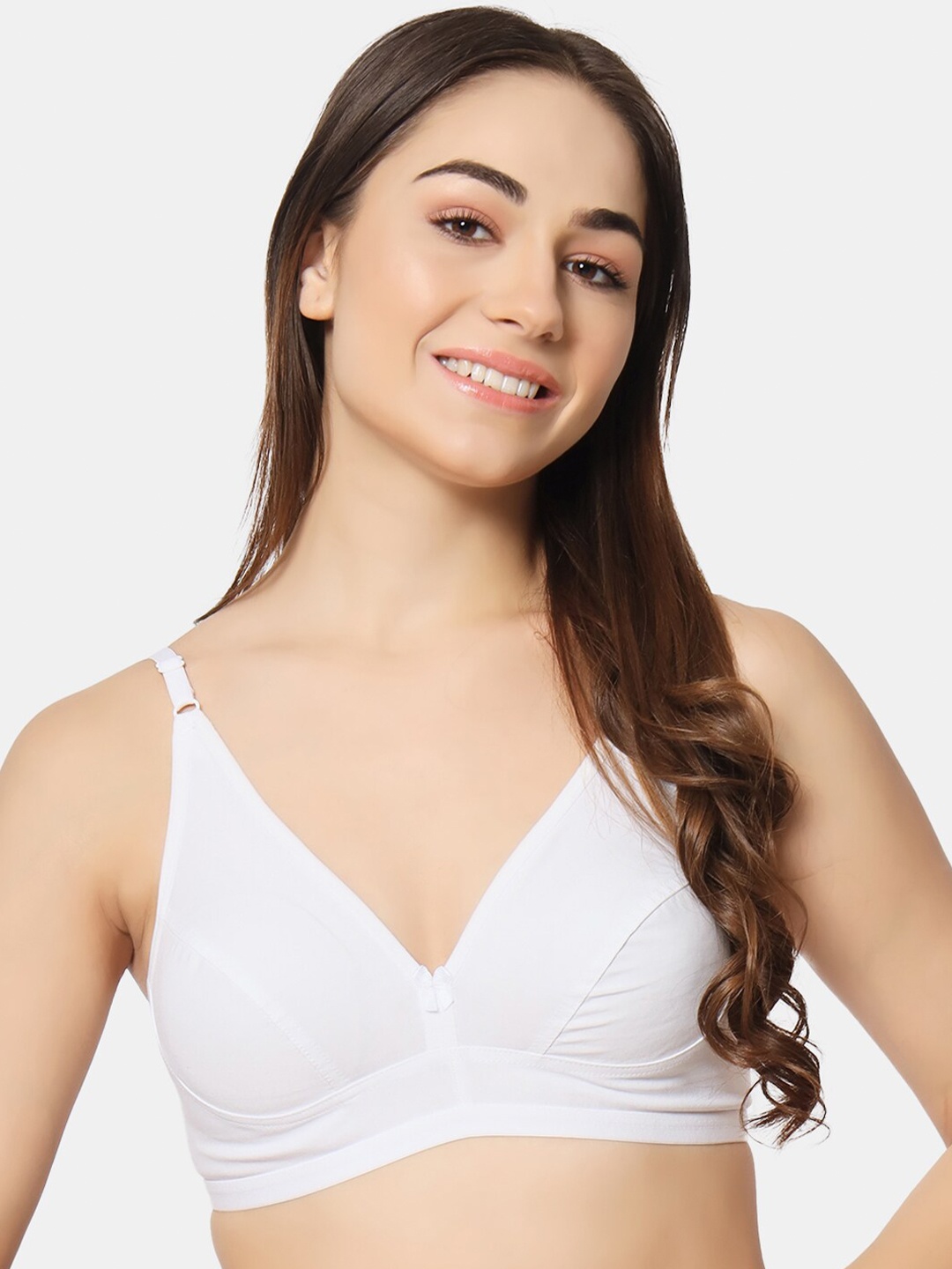 

BLEEDING HEART Full Coverage Non Padded T-shirt Bra With All Day Comfort, White