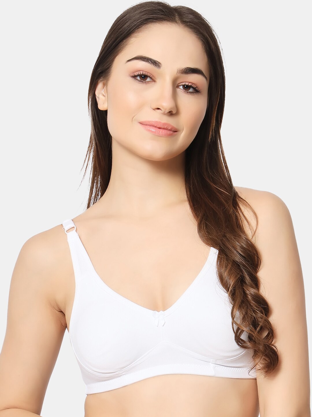 

BLEEDING HEART Full Coverage Non Padded T-shirt Bra With All Day Comfort, White