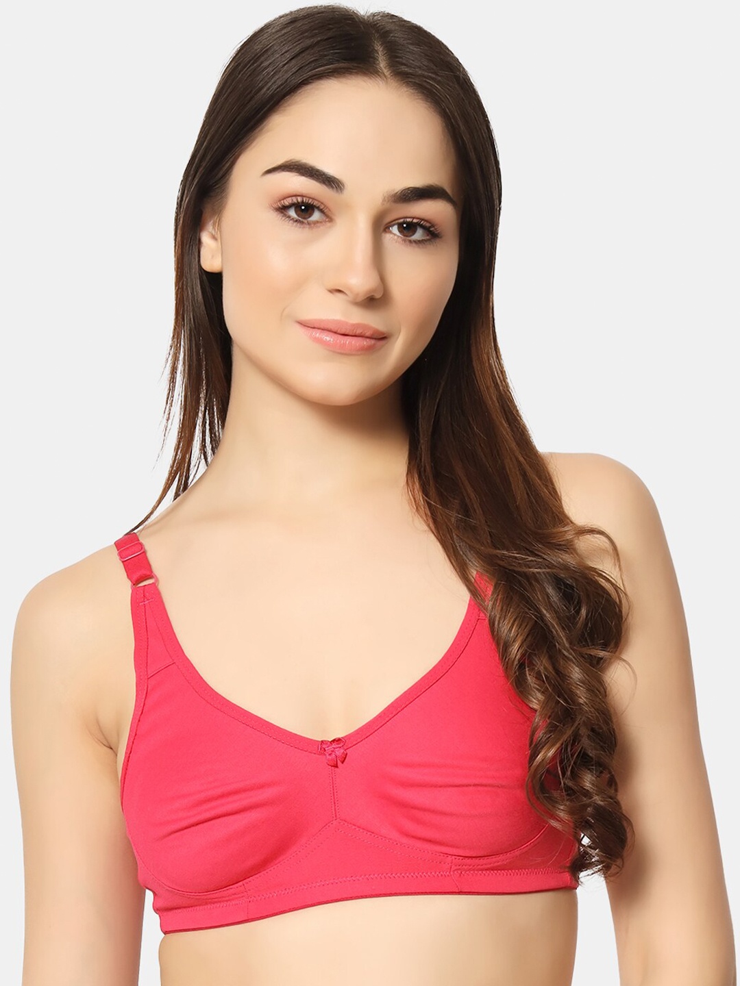 

BLEEDING HEART Full Coverage Non Padded T-shirt Bra With All Day Comfort, Magenta