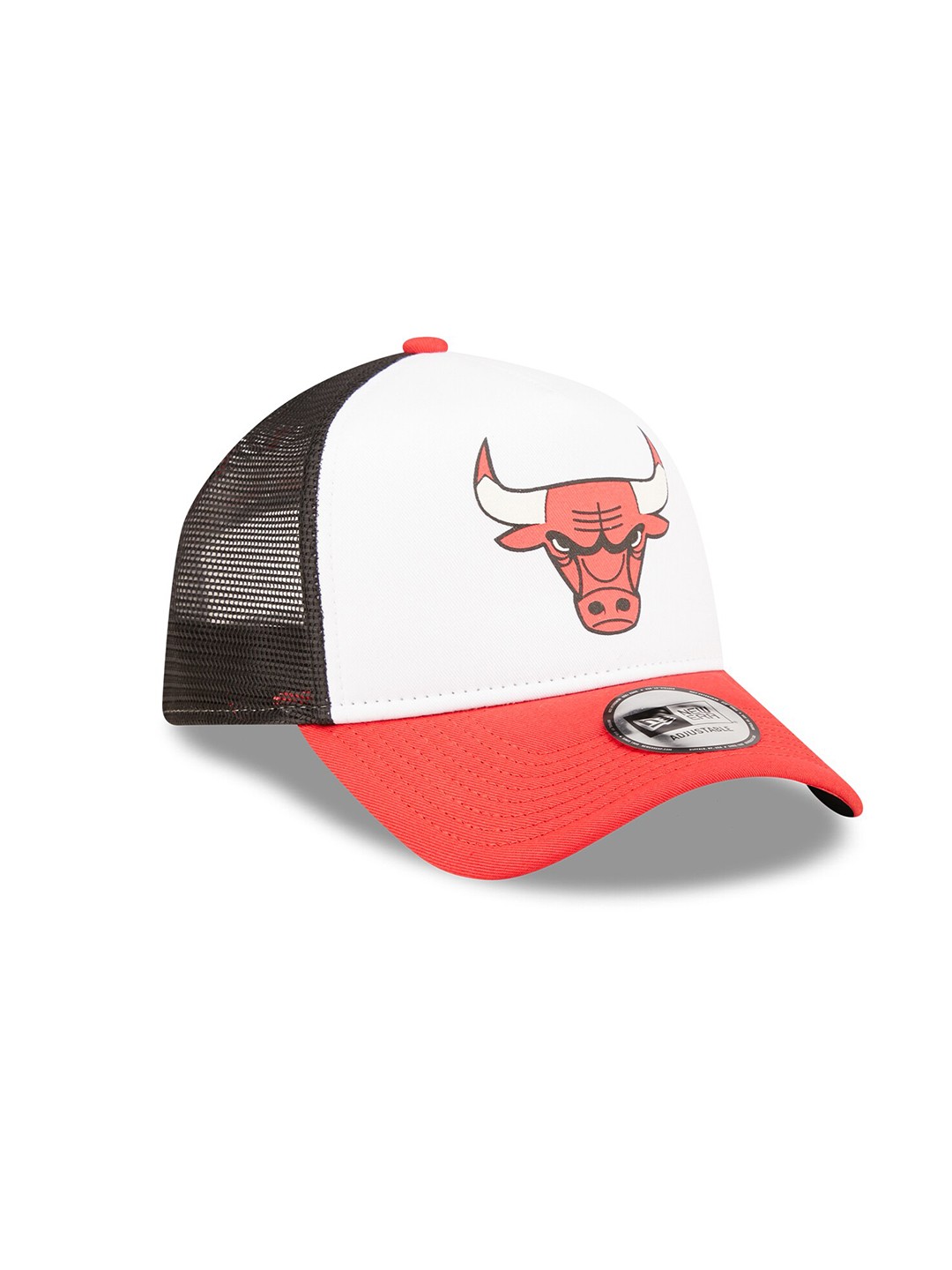 

New Era Unisex Chicago Bulls Team Color Block A-Frame Trucker Cap, White