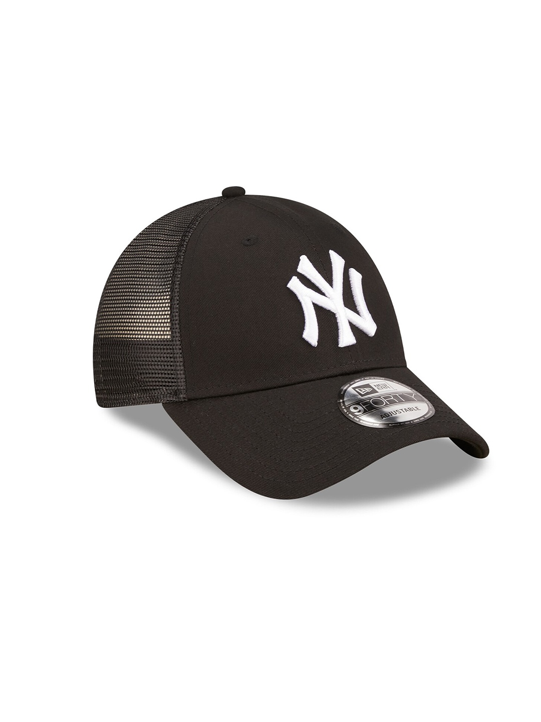 

New Era New York Yankees Home Field Black 9FORTY A-Frame Trucker Cap