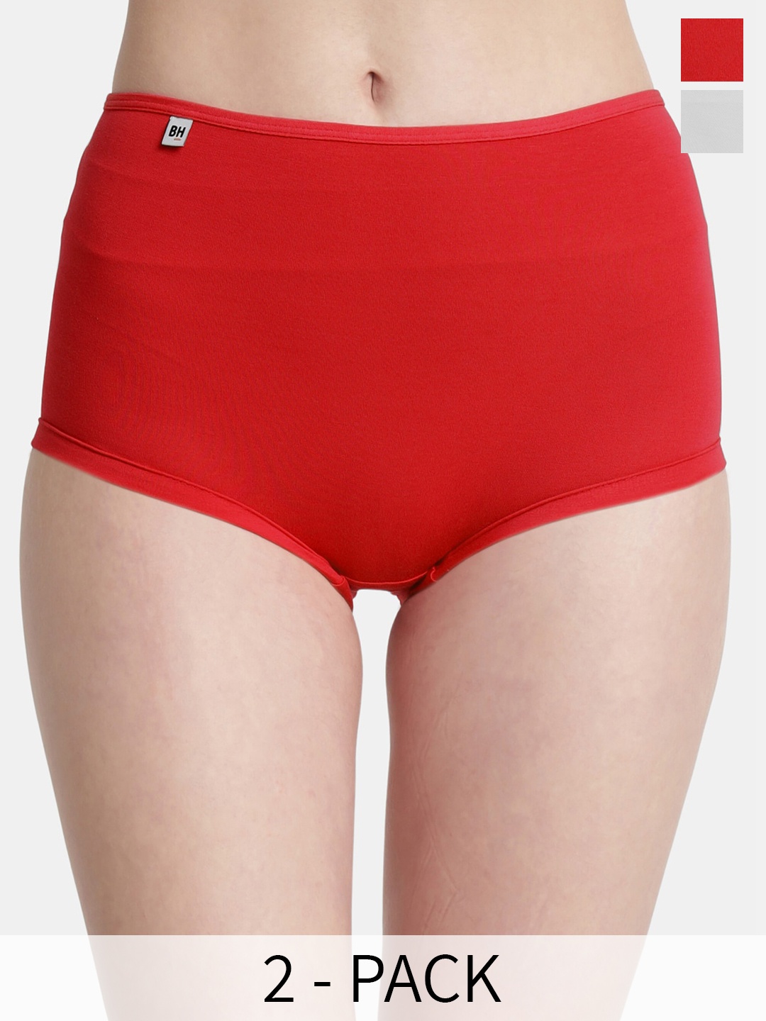 

BLEEDING HEART Pack of 2 High-Rise Boy Shorts, Red