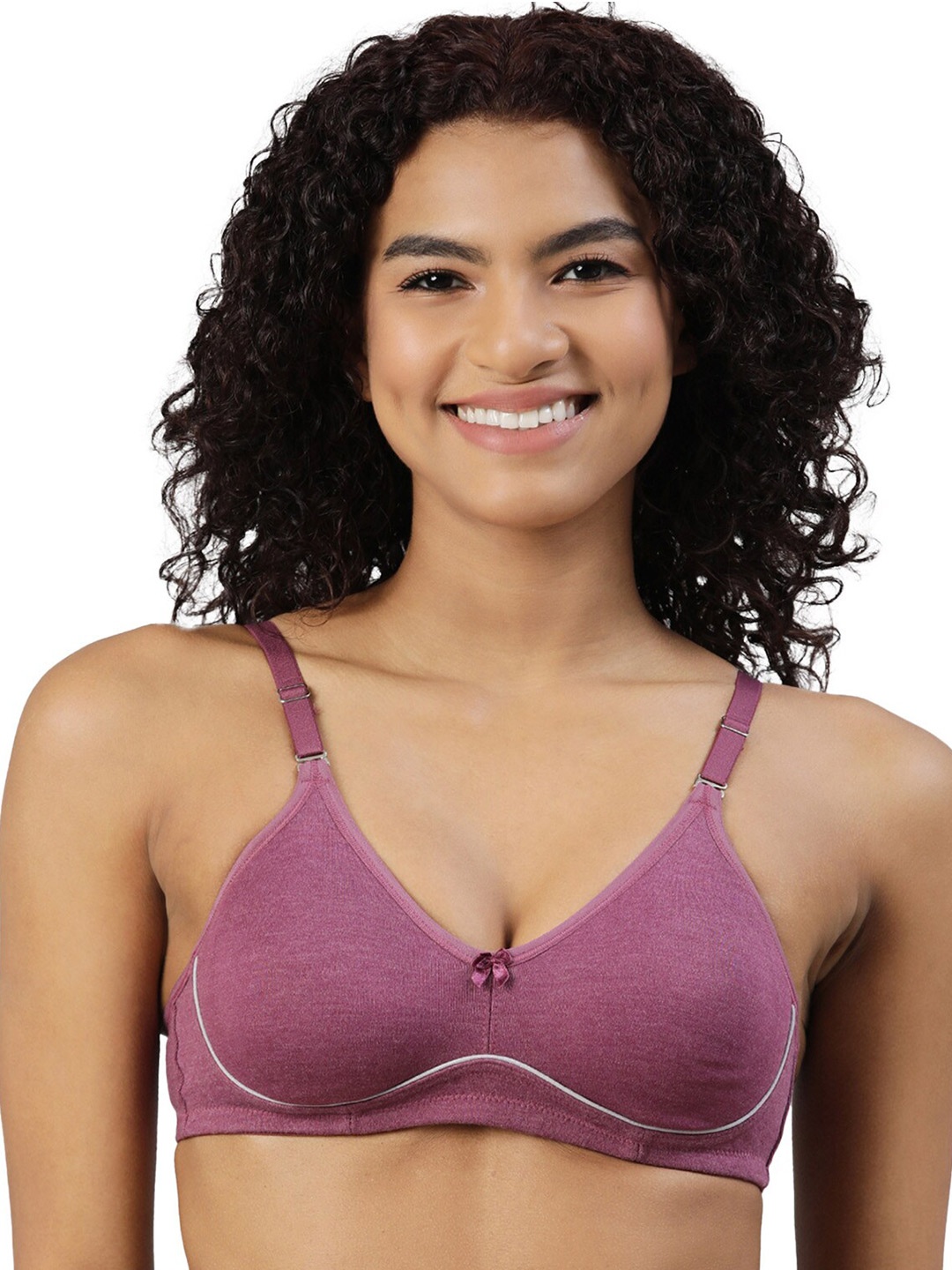 

BLOSSOM Medium Coverage Non Padded Everyday Bra With All Day Comfort, Purple