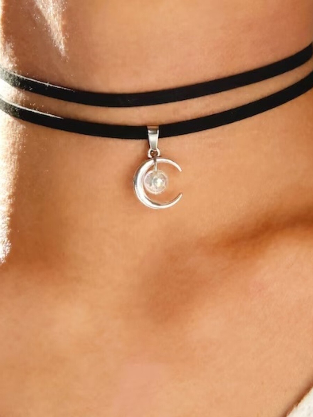 

EL REGALO Layered Choker Necklace, Silver