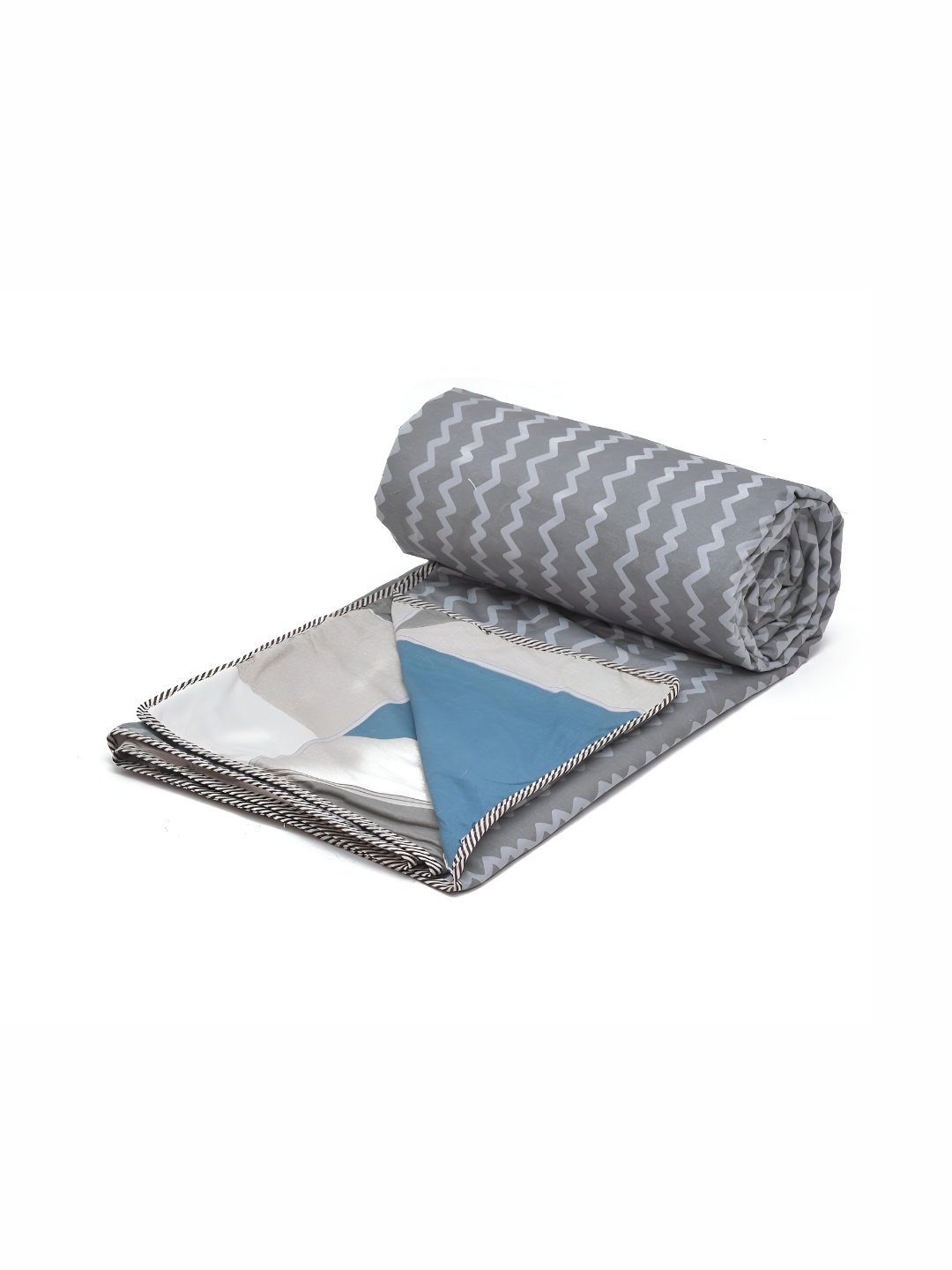 

RRC Beige & Grey Microfiber AC Room 210 GSM Single Bed Dohar
