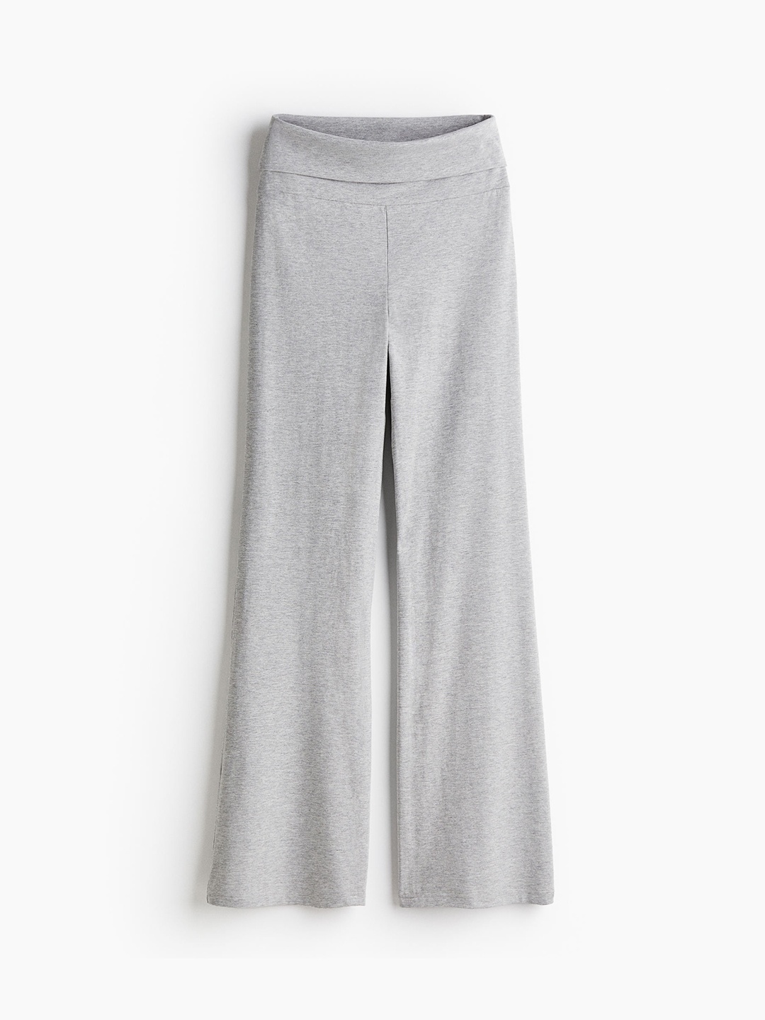 

H&M Women Flared Jersey Trousers, Grey