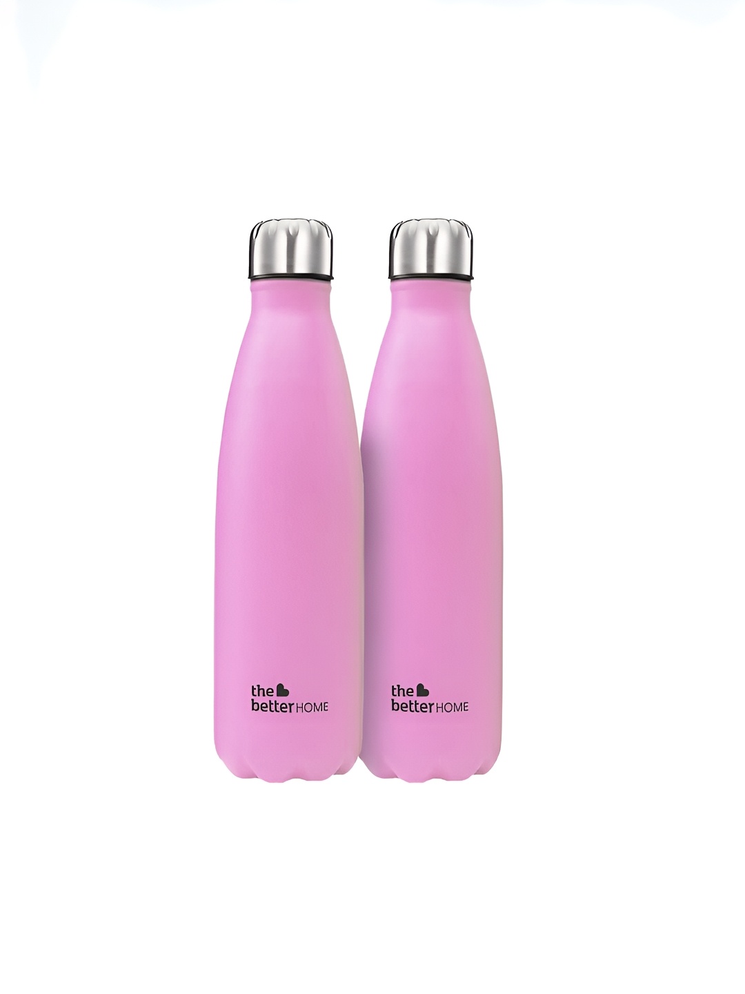 

The Better Home Pink 2 Pcs Double Wall Vacuum Stainless Steel Water Bottles 1 L Each