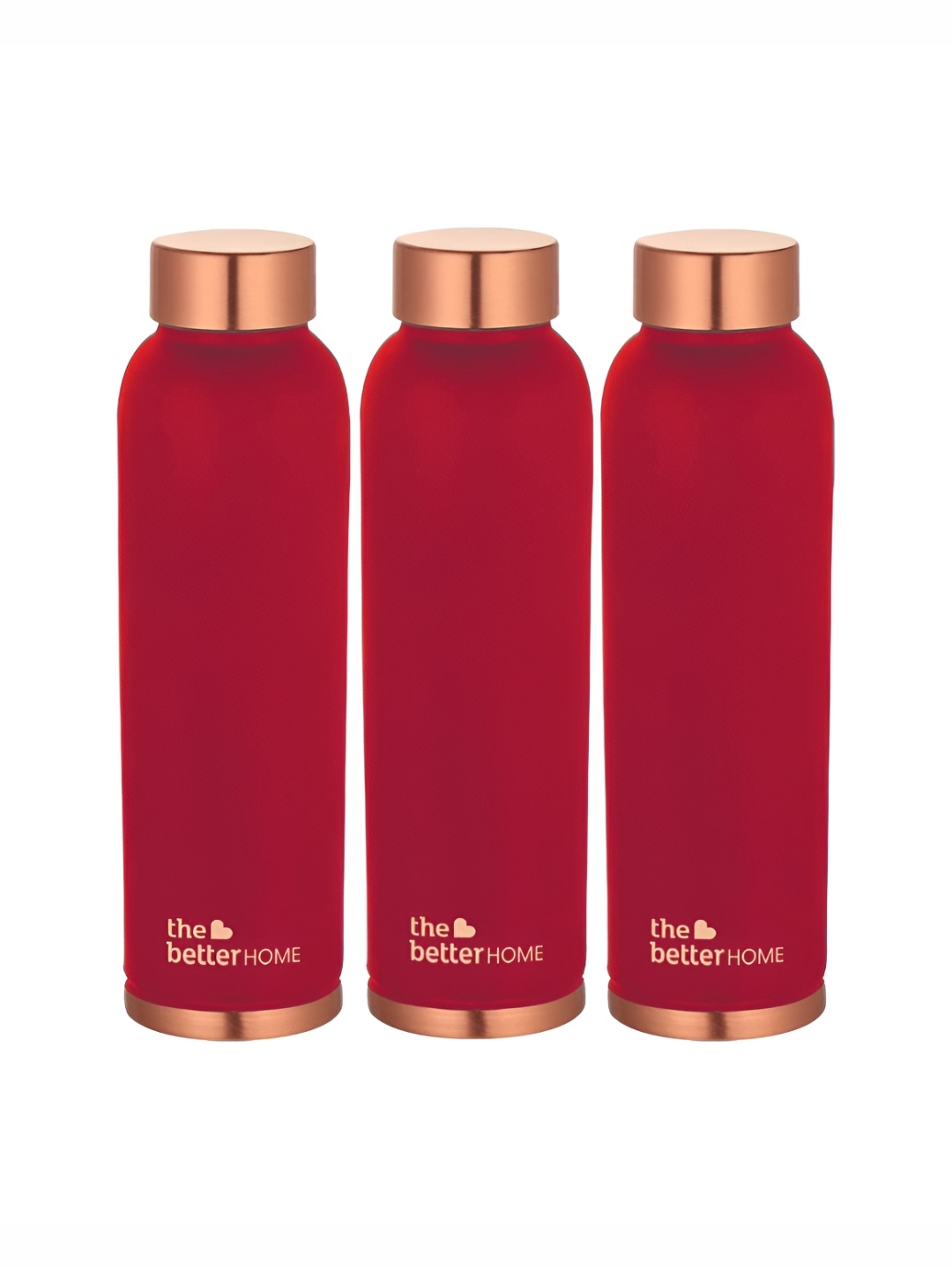 

The Better Home Maroon 3 Pieces Copper Water Bottle