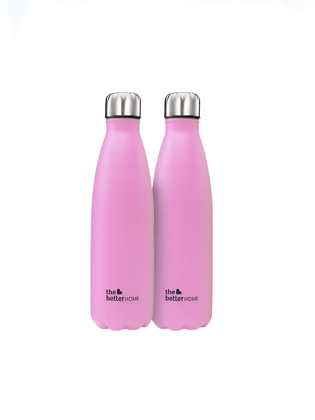 

The Better Home Pink 2 Pcs Stainless Steel Water Bottle 500 ml