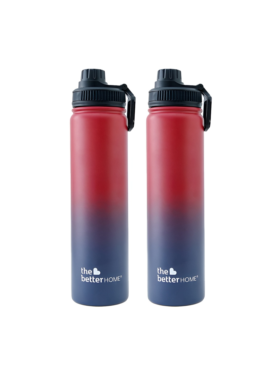 

The Better Home Maroon & Blue 2 Pieces Stainless Steel Water Bottle