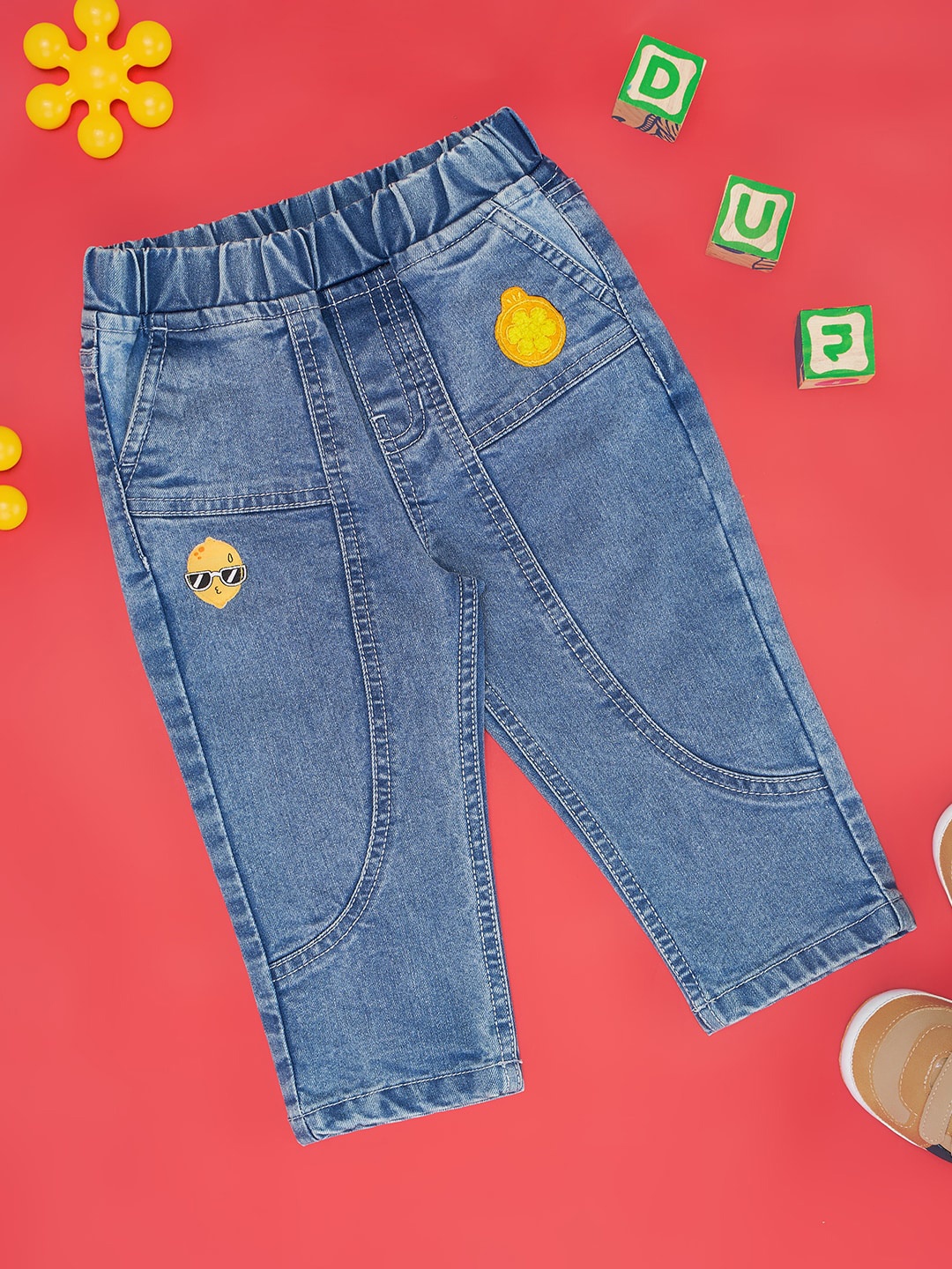 

Pantaloons Baby Infant Boys Clean Look Jeans, Blue