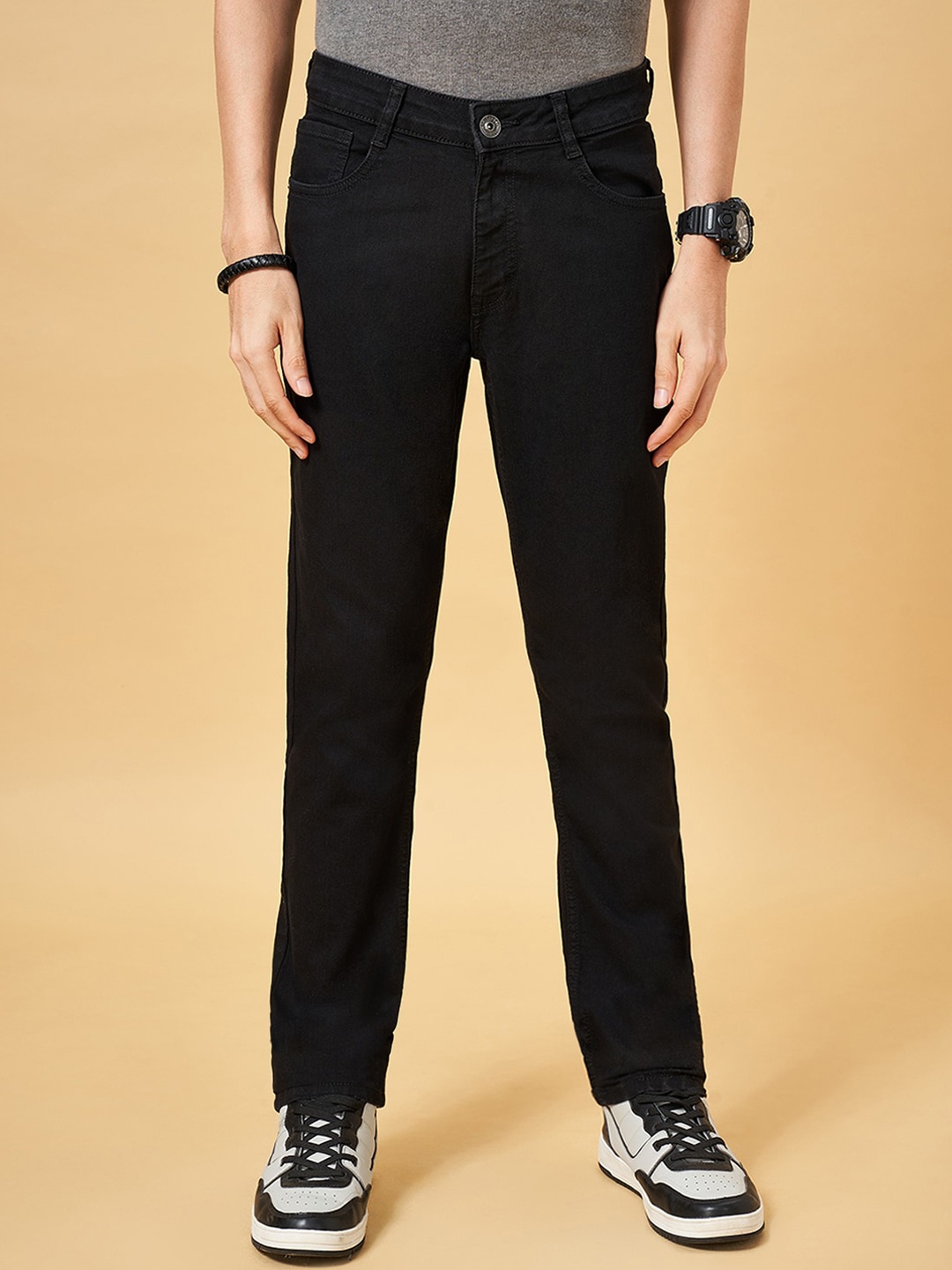 

SF JEANS by Pantaloons Men Slim Fit Stretchable Jeans, Black