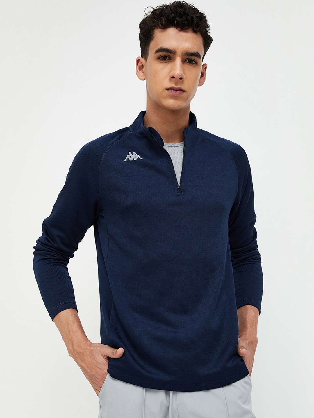 

Kappa High Neck Long Sleeves T-shirt, Blue