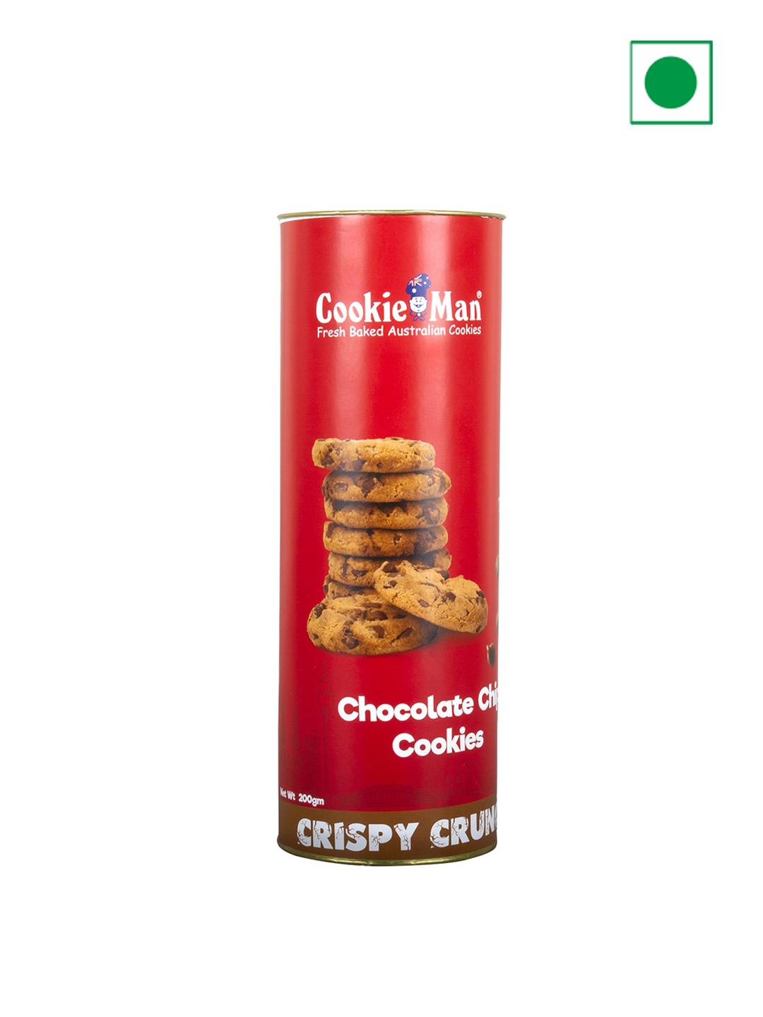 

Cookieman Choco Chip Cookies - 200 G, Red