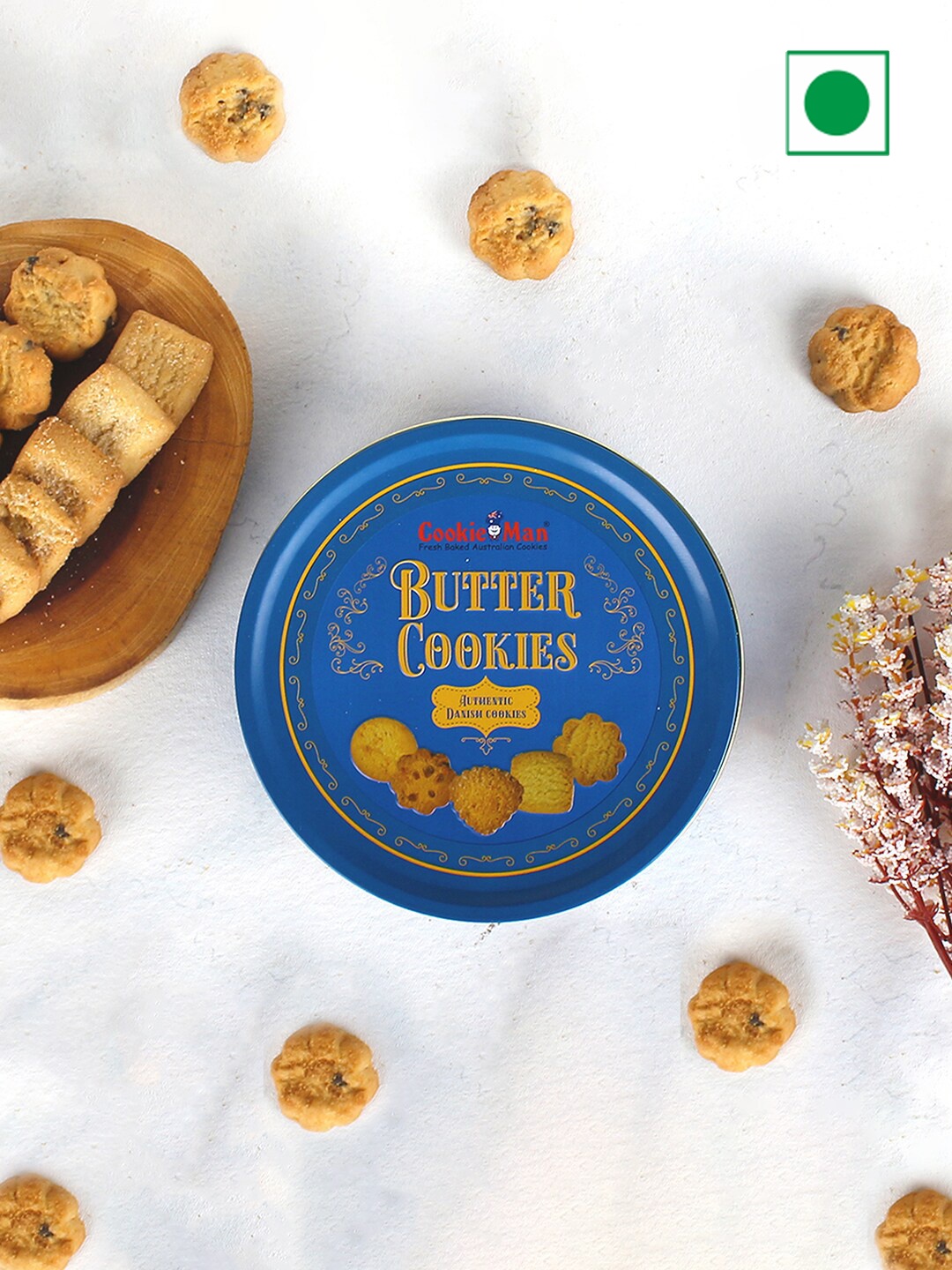 

Cookieman Authentic Danish Butter Cookies - 330 gm, Blue