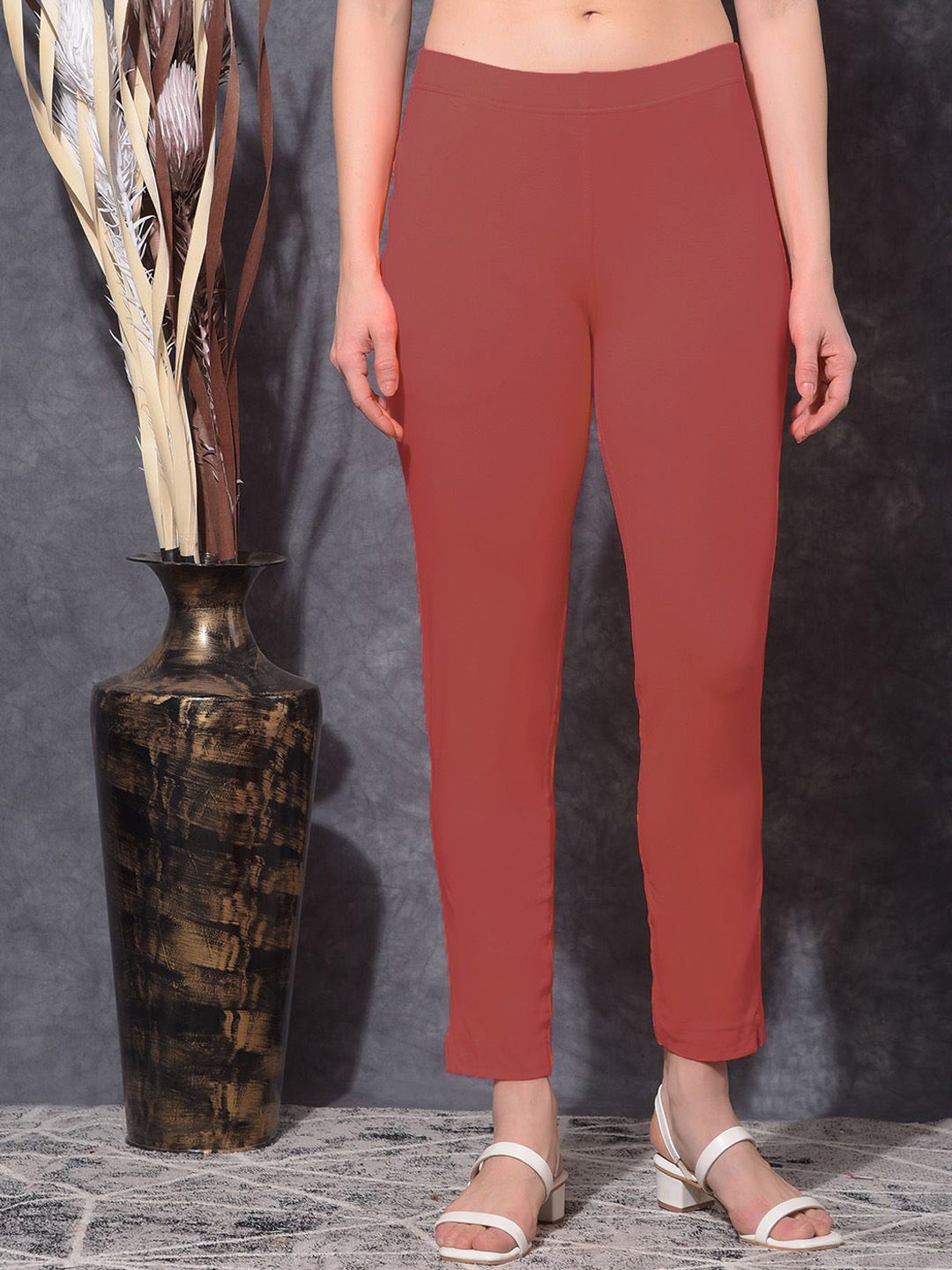 

Dollar Missy Women Relaxed Mid-Rise Trousers, Pink