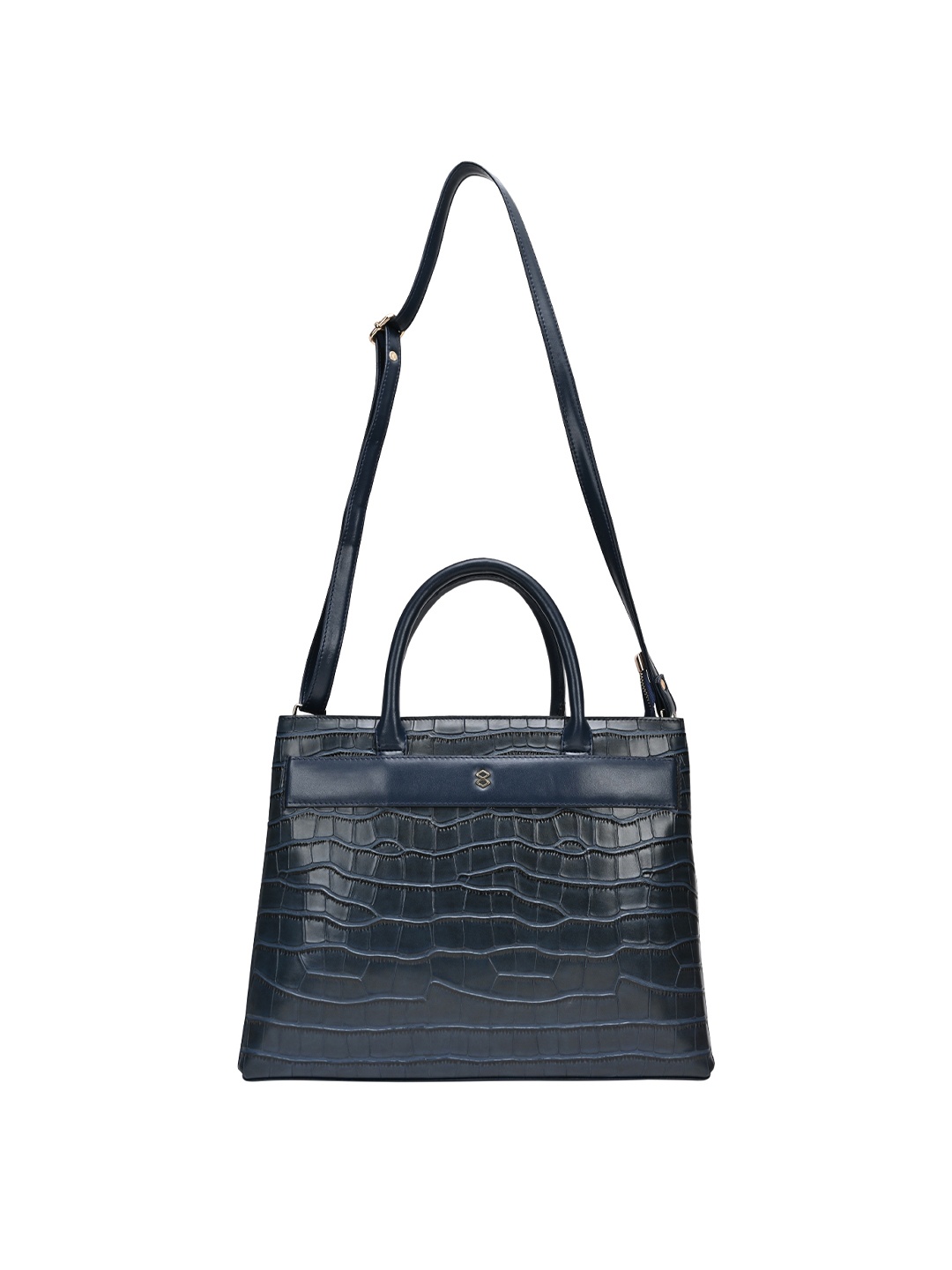 

HORRA Animal Textured PU Swagger Handheld Bag, Navy blue
