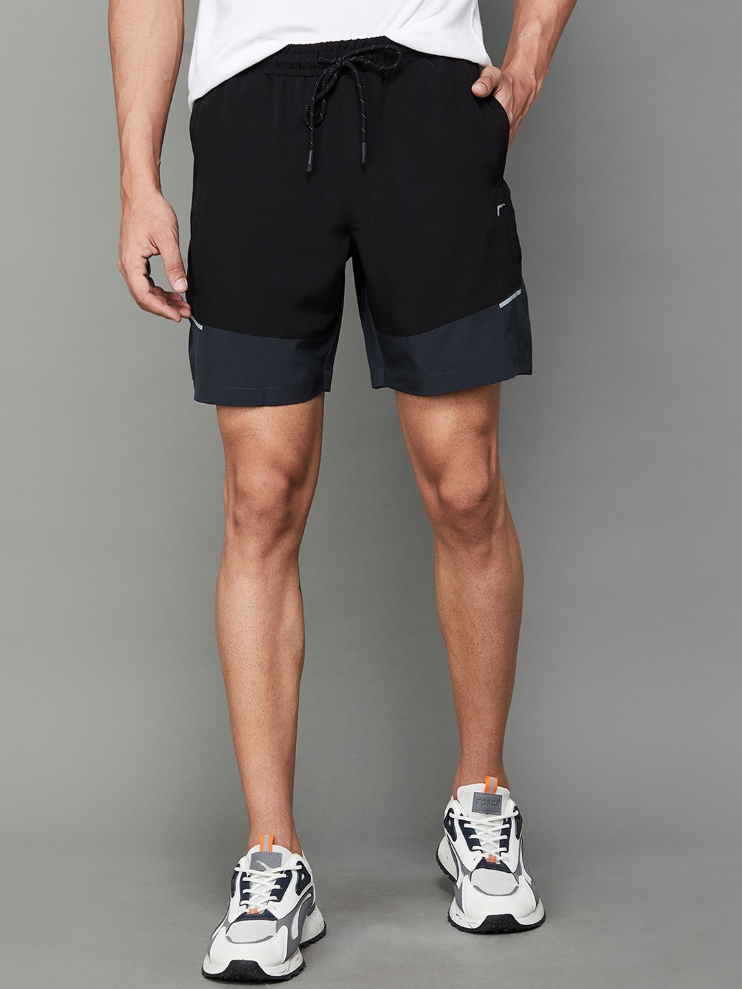 

Fame Forever by Lifestyle Men Mid-Rise Sports Shorts, Black