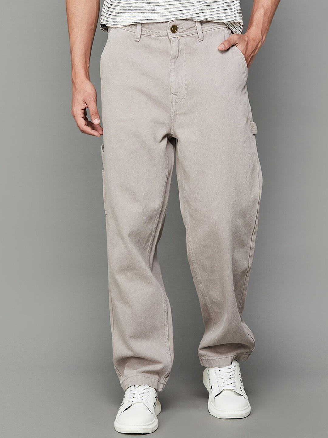 

Fame Forever by Lifestyle Men Cotton Regular Fit Joggers, Beige