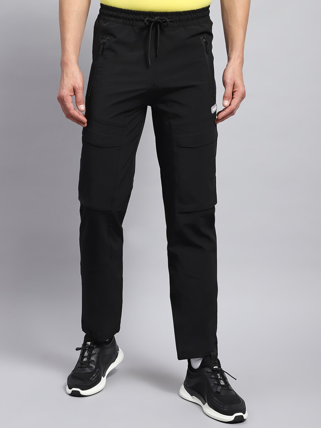 

rock.it Men Mid-Rise Track Pants, Black