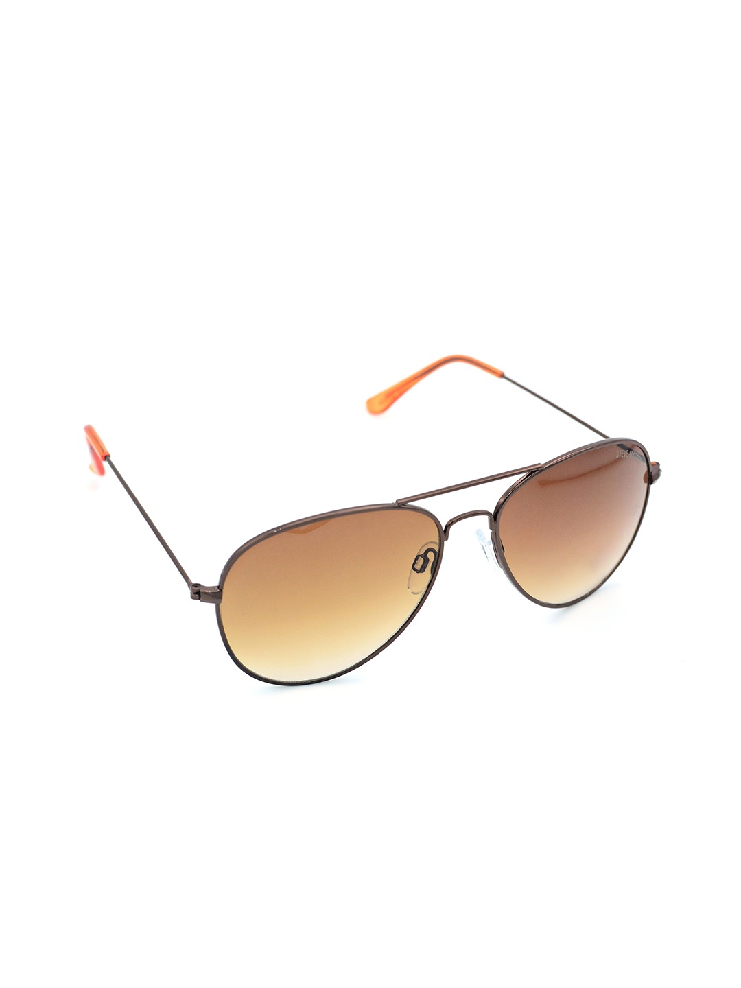

Steve Madden Outlook Unisex Aviator Sunglasses With UV Protected Lens 16426945436, Brown