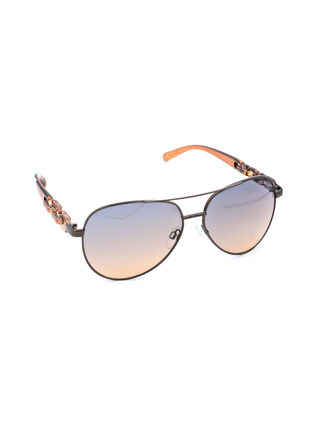 

Steve Madden Outlook Women Aviator Sunglasses with UV Protected Lens 16426944484, Blue