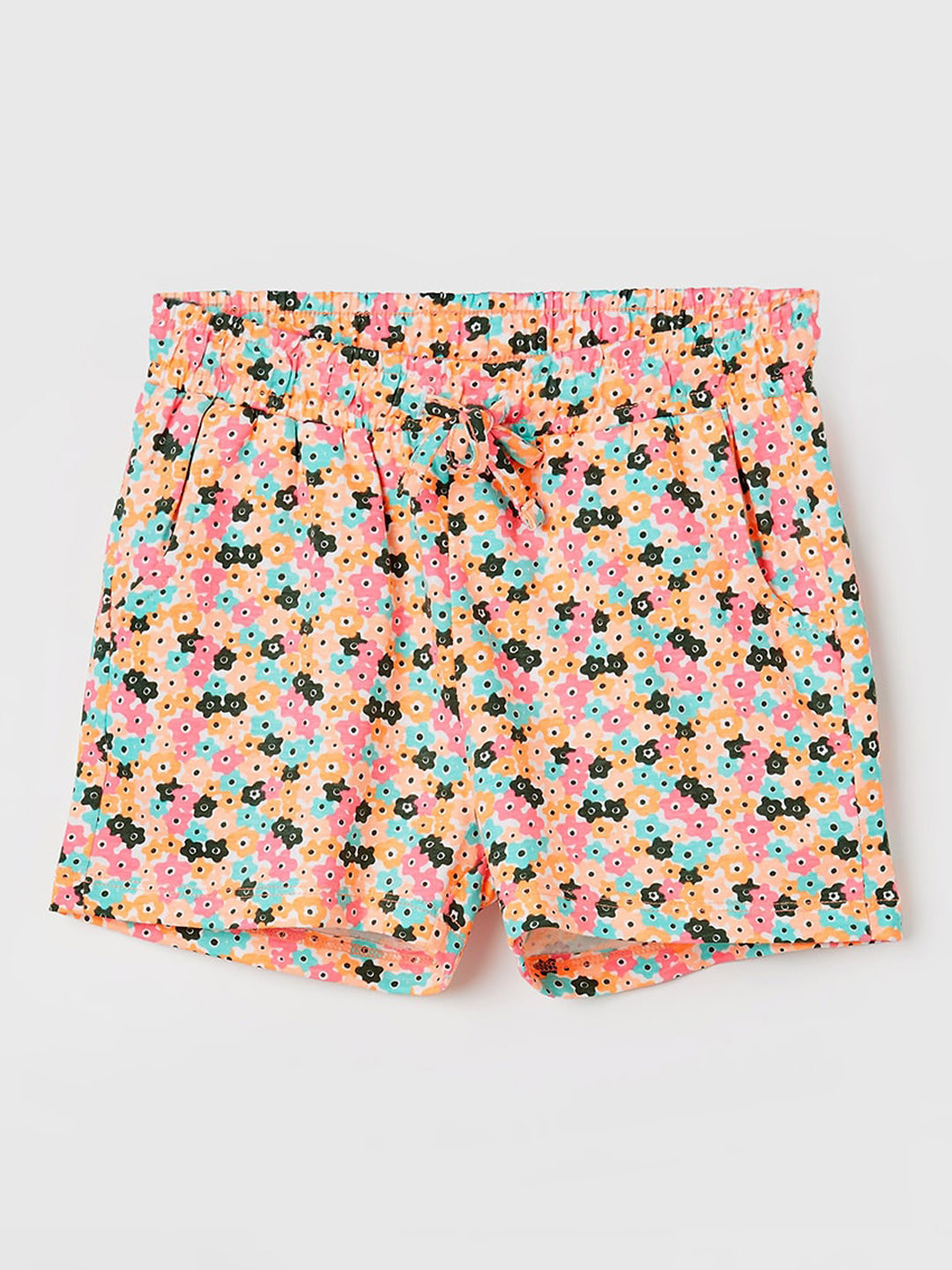 

Fame Forever by Lifestyle Girls Floral Printed Hot Pants Shorts, Pink