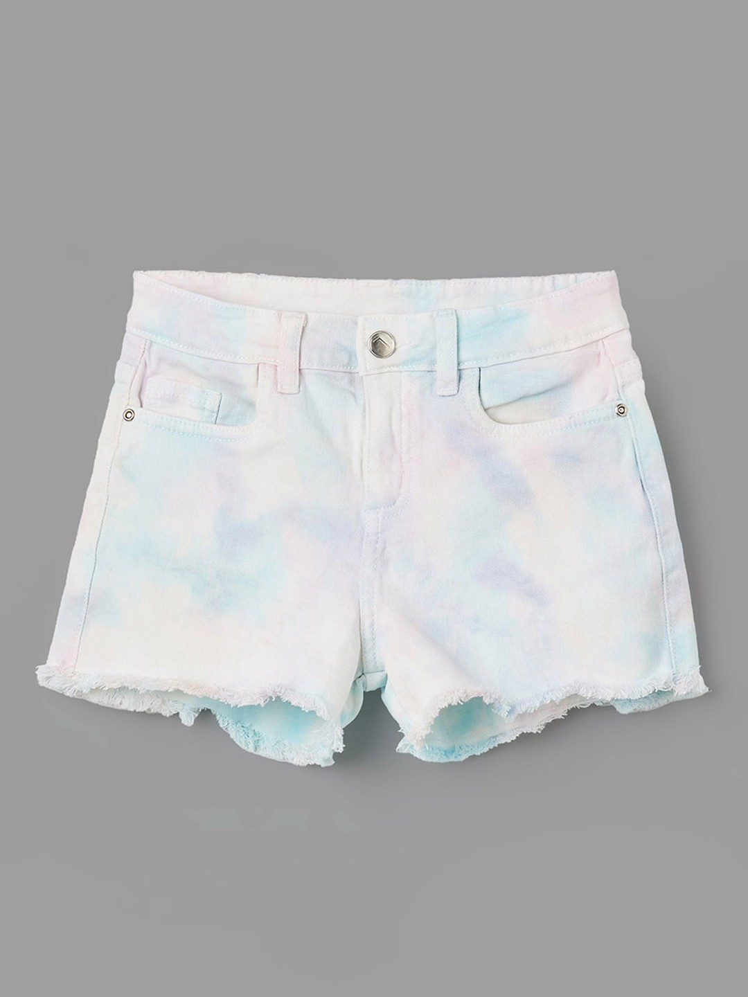 Fame Forever by Lifestyle Girls Abstract Printed Shorts, White