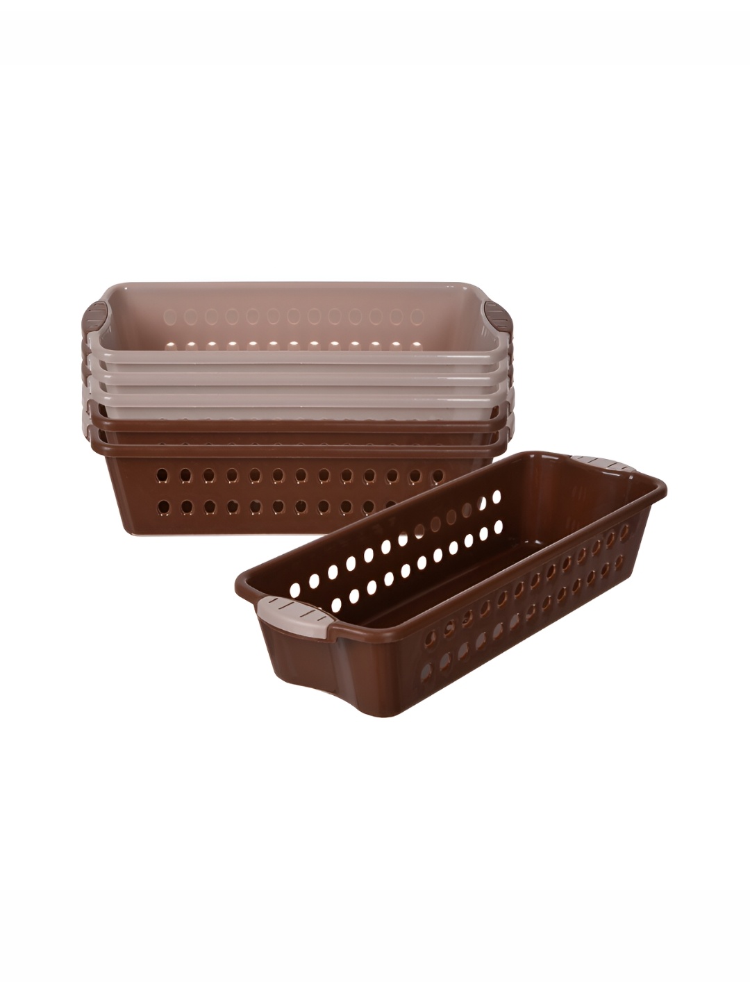 

Kuber Industries Peach-Coloured 6 Pieces Multi-Utility Organisers