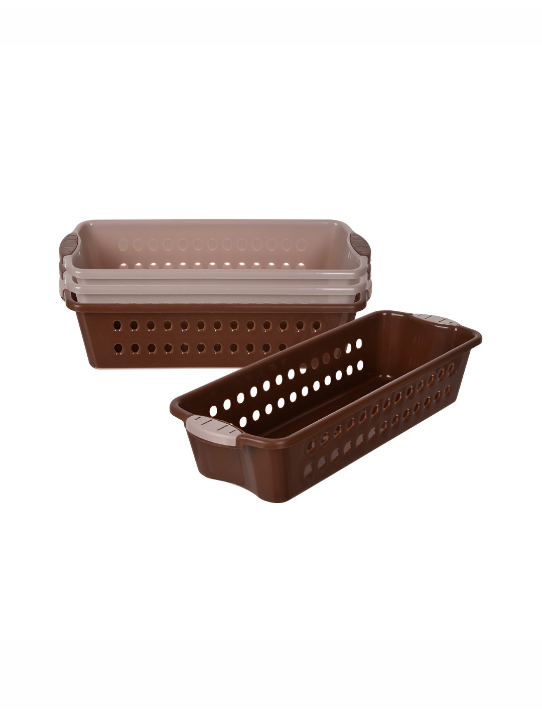 

Kuber Industries Peach-Coloured 4 Pieces Multi-Utility Organisers