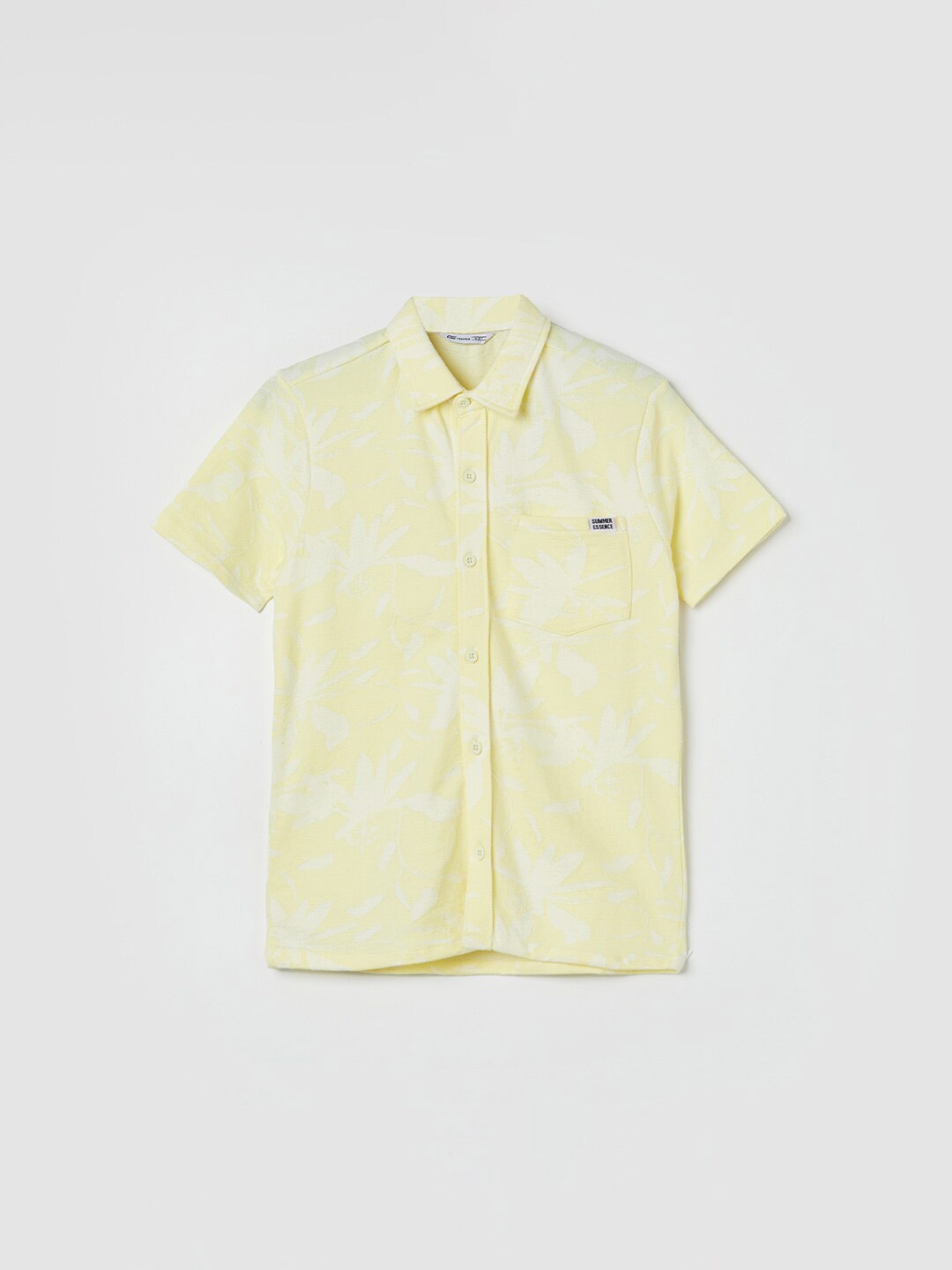 

Fame Forever by Lifestyle Boys Floral Printed Casual Shirt, Yellow