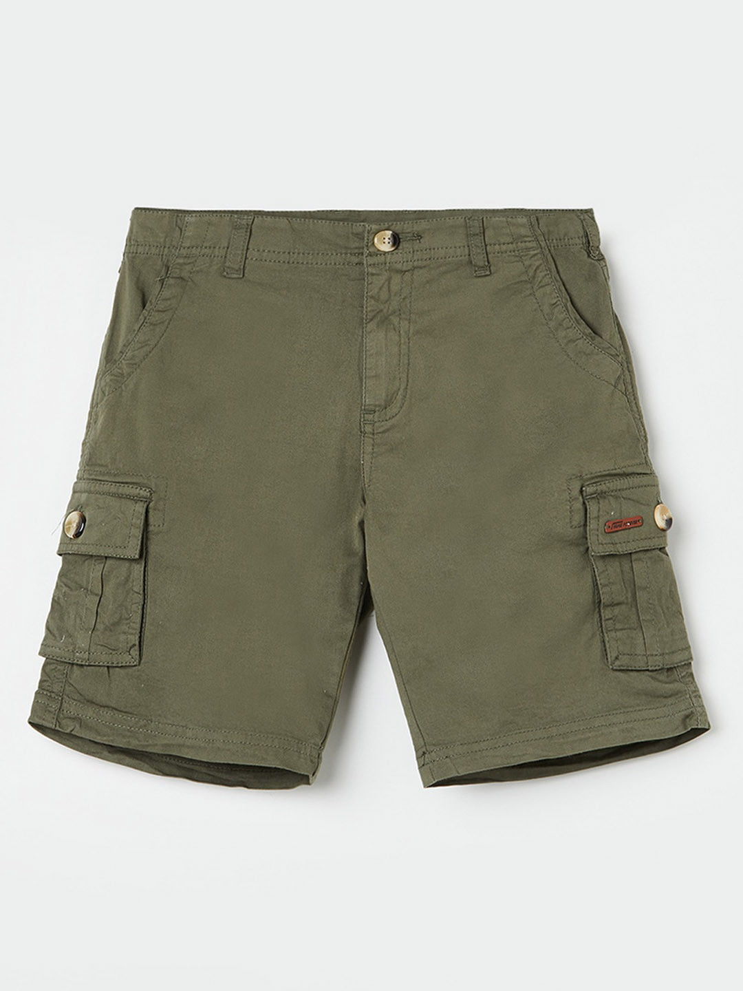 

Fame Forever by Lifestyle Boys Cotton Cargo Shorts, Olive