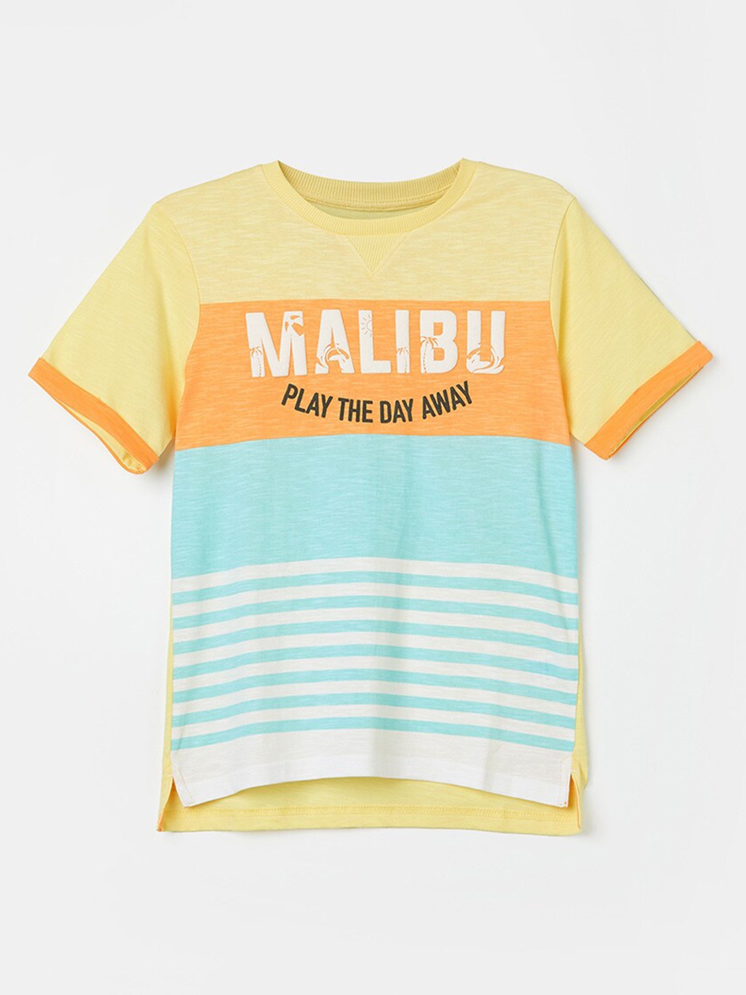 

Fame Forever by Lifestyle Boys Round Neck Graphic Printed T-shirt, Multi