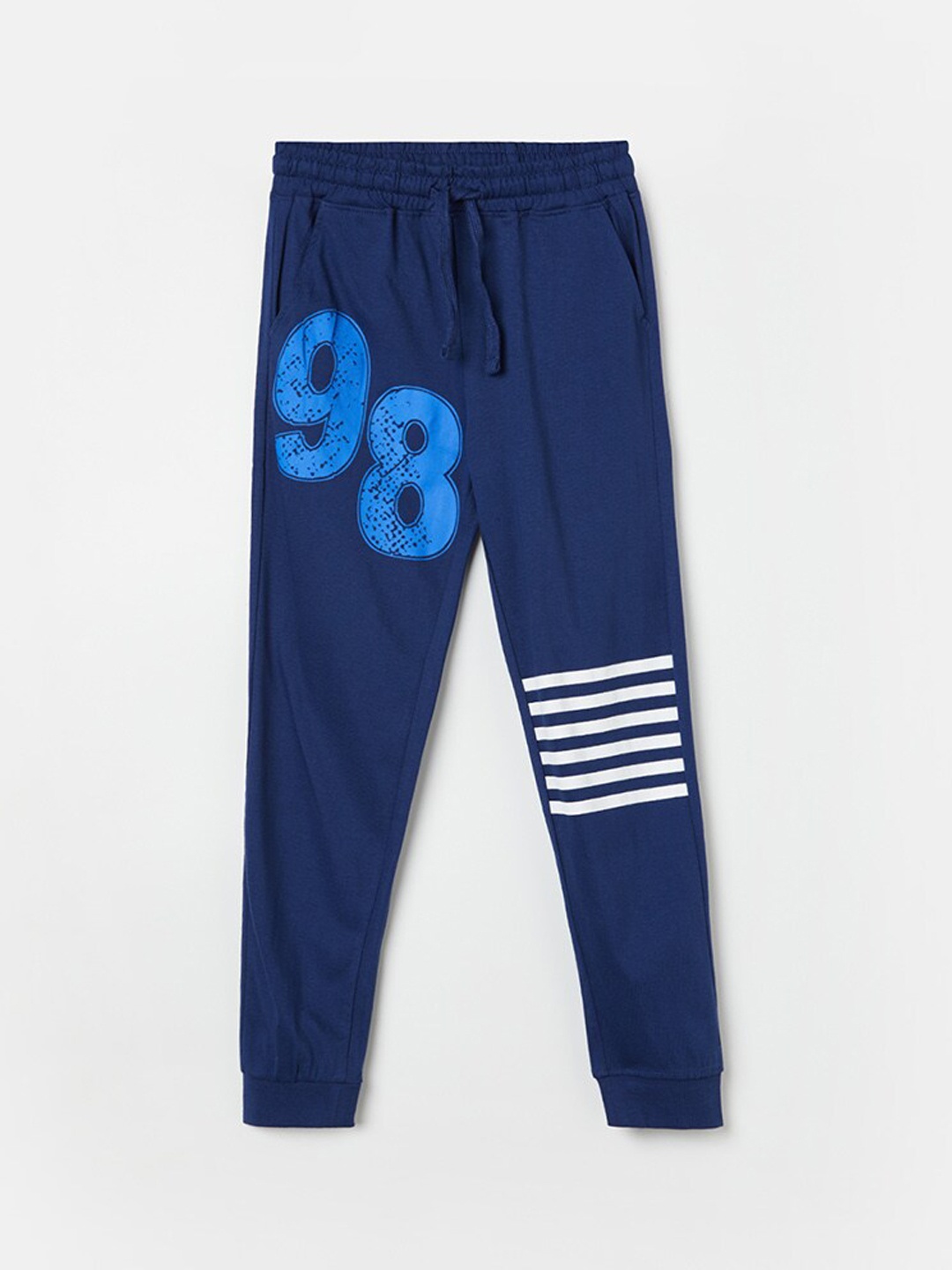 

Fame Forever by Lifestyle Boys Printed Cotton Joggers, Blue