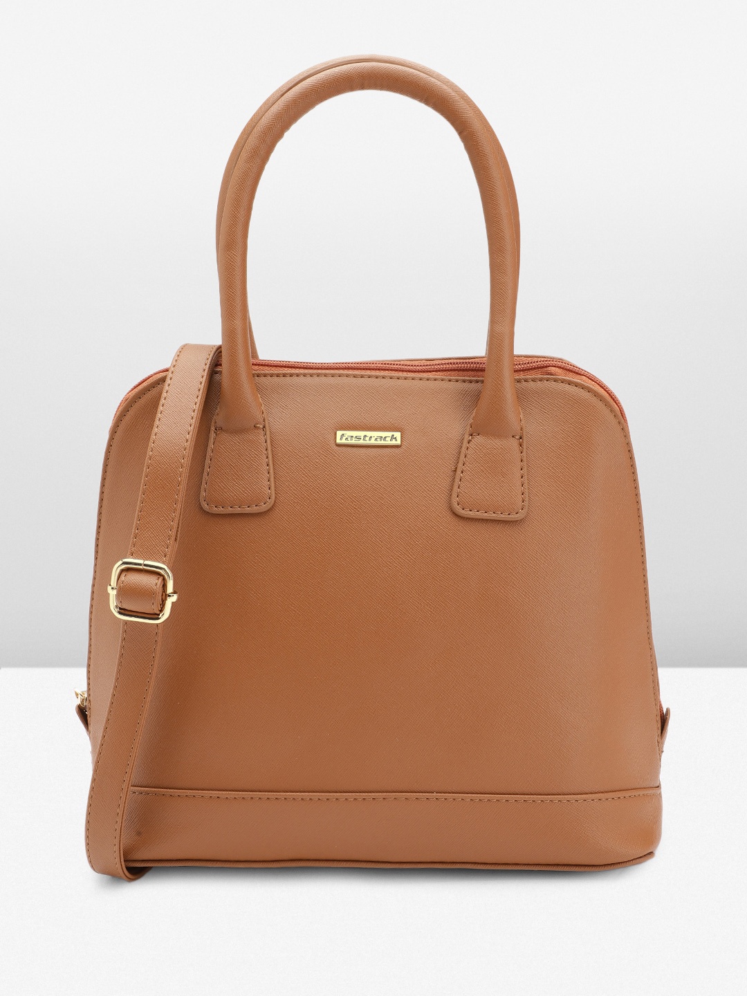 

Fastrack Structured Handheld Bag with Detachable Sling Strap, Tan