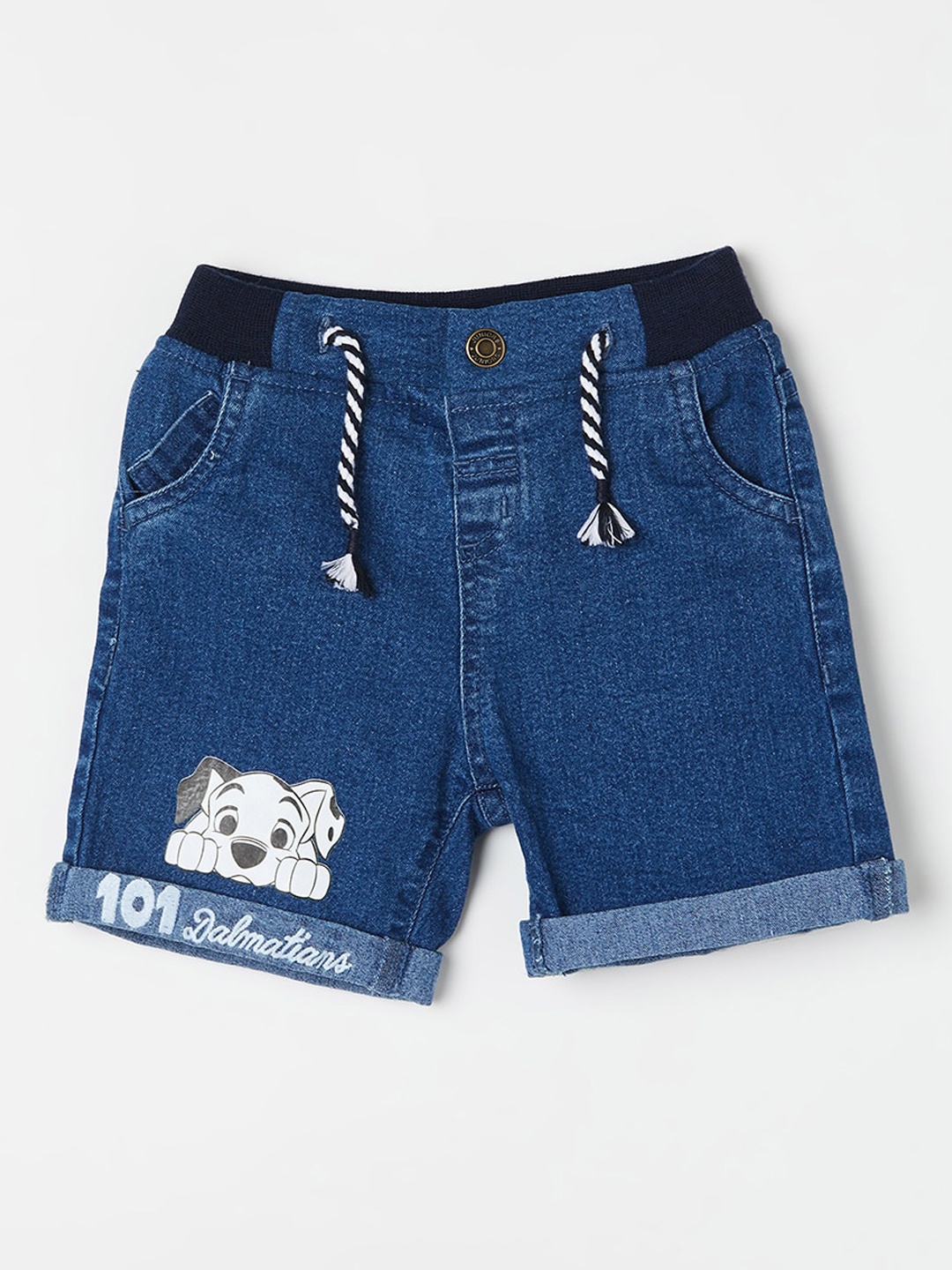

Juniors by Lifestyle Boys Mid-Rise Cotton Denim Shorts, Navy blue