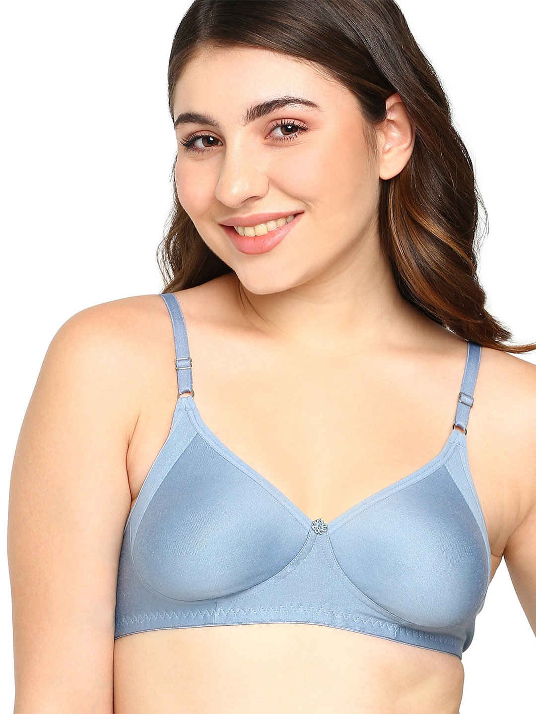 

BLOSSOM Medium Coverage Bra, Grey