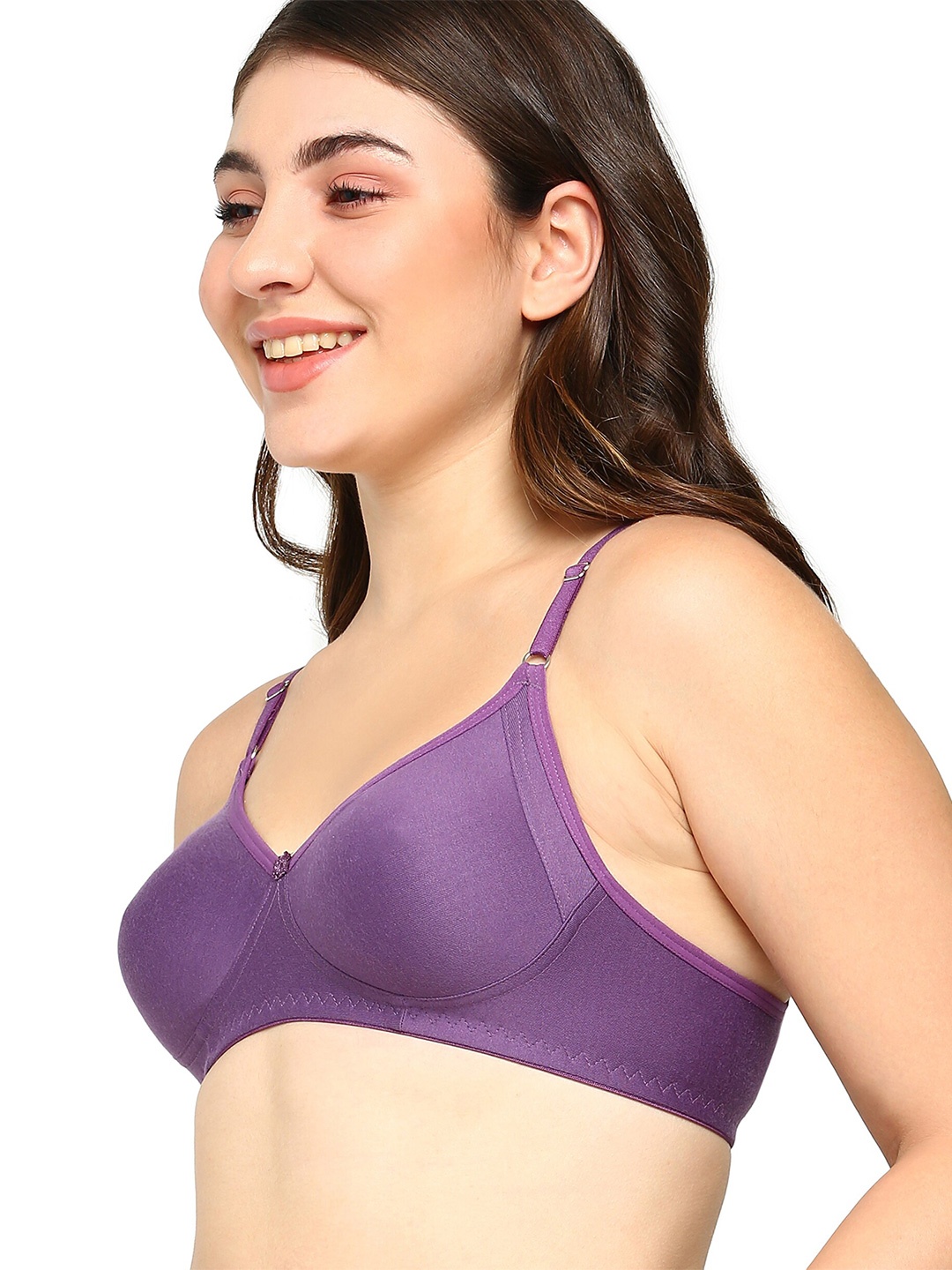 

BLOSSOM Medium Coverage Non Padded T-shirt Bra With All Day Comfort, Purple