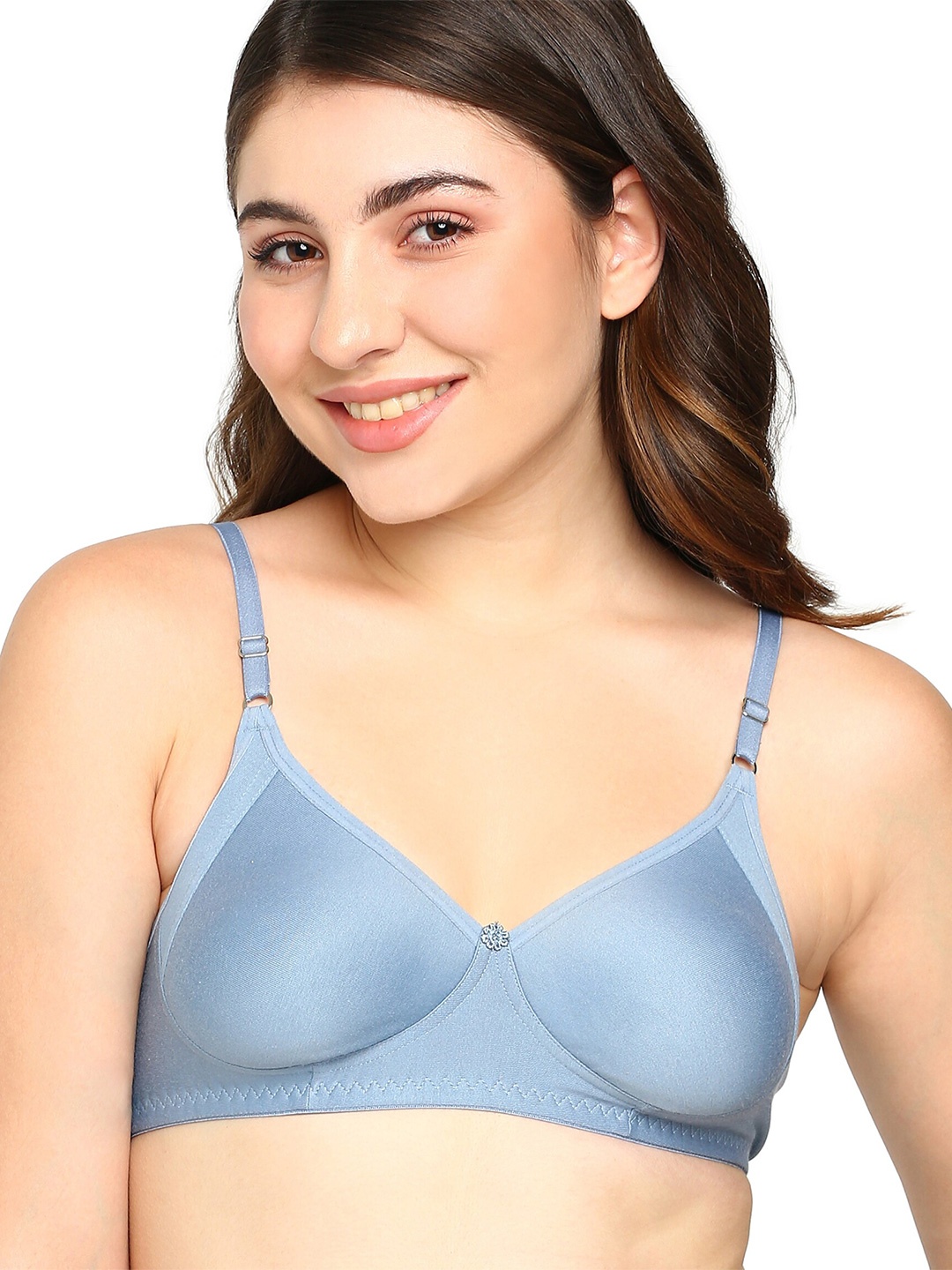 

BLOSSOM Medium Coverage Bra, Grey