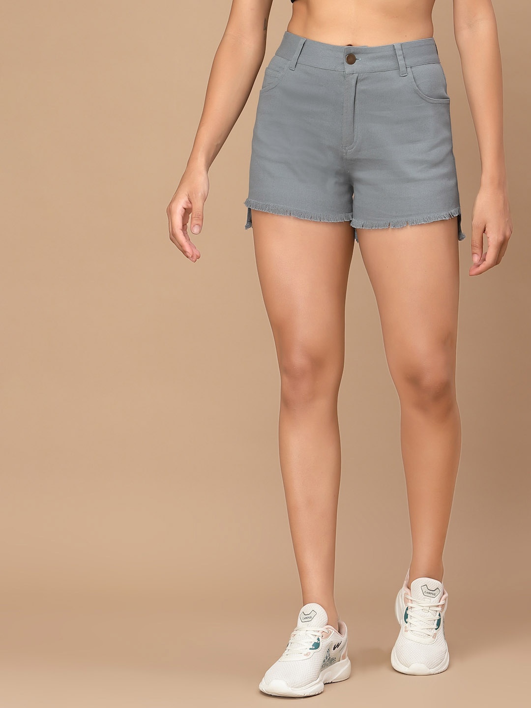 

HOUSE OF KKARMA Women Denim Shorts, Blue