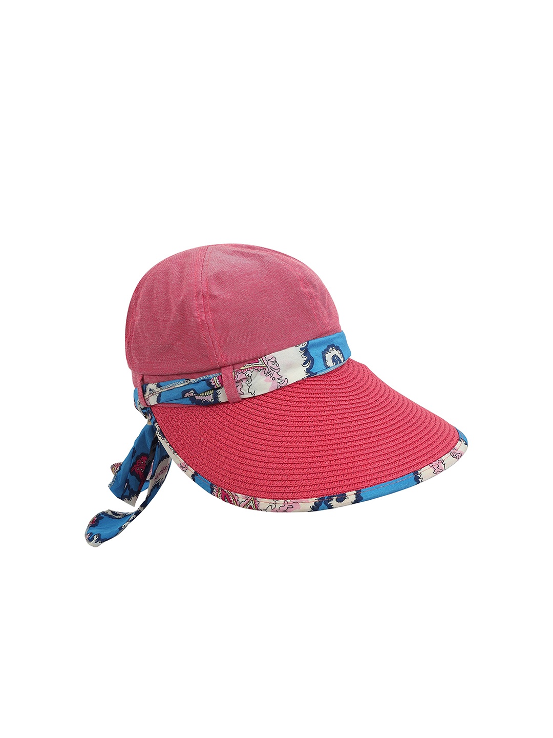 

FabSeasons Women Self Design Cotton Baseball Cap, Pink