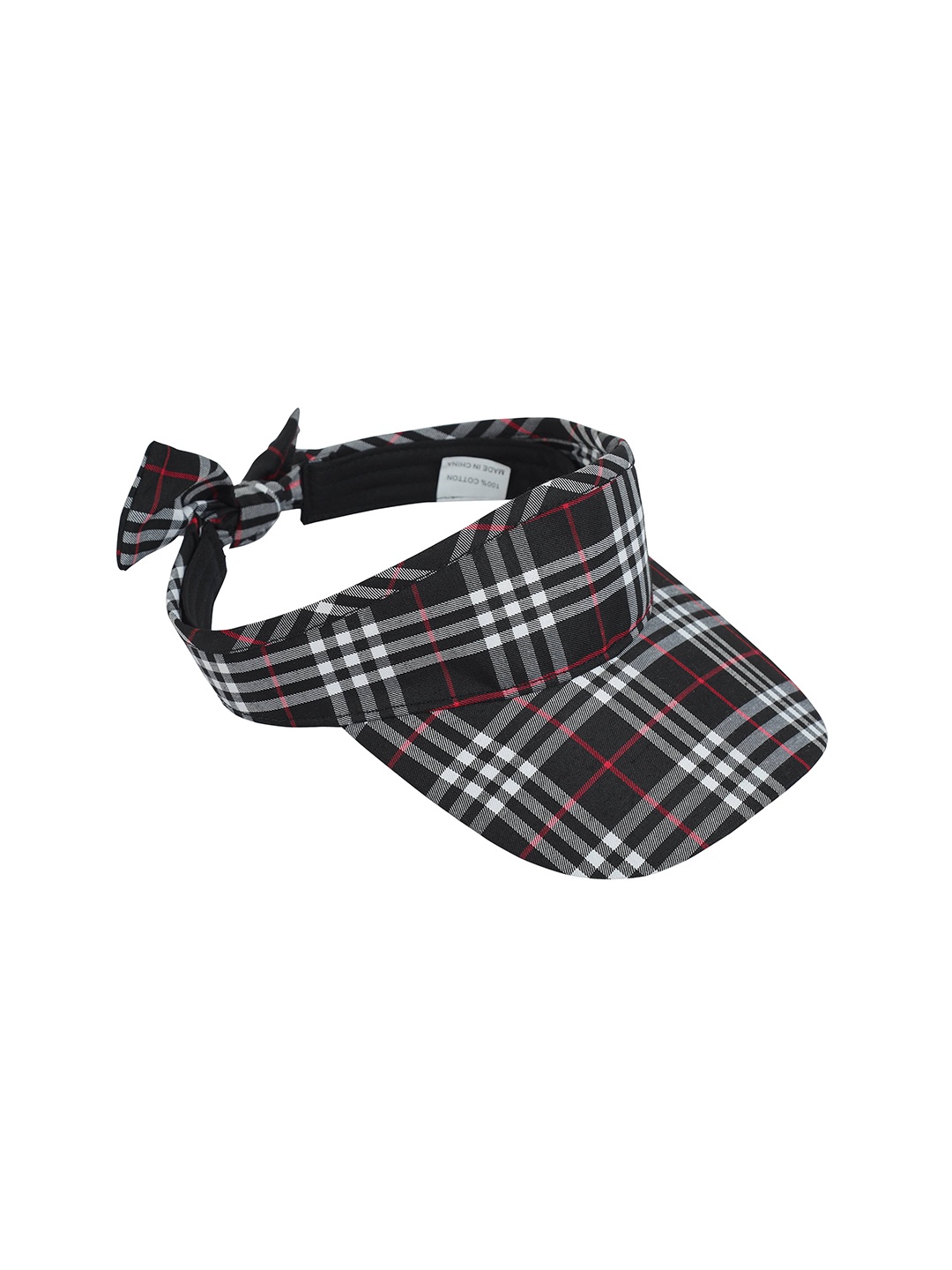 

FabSeasons Unisex Printed Cotton Visor Cap, Black