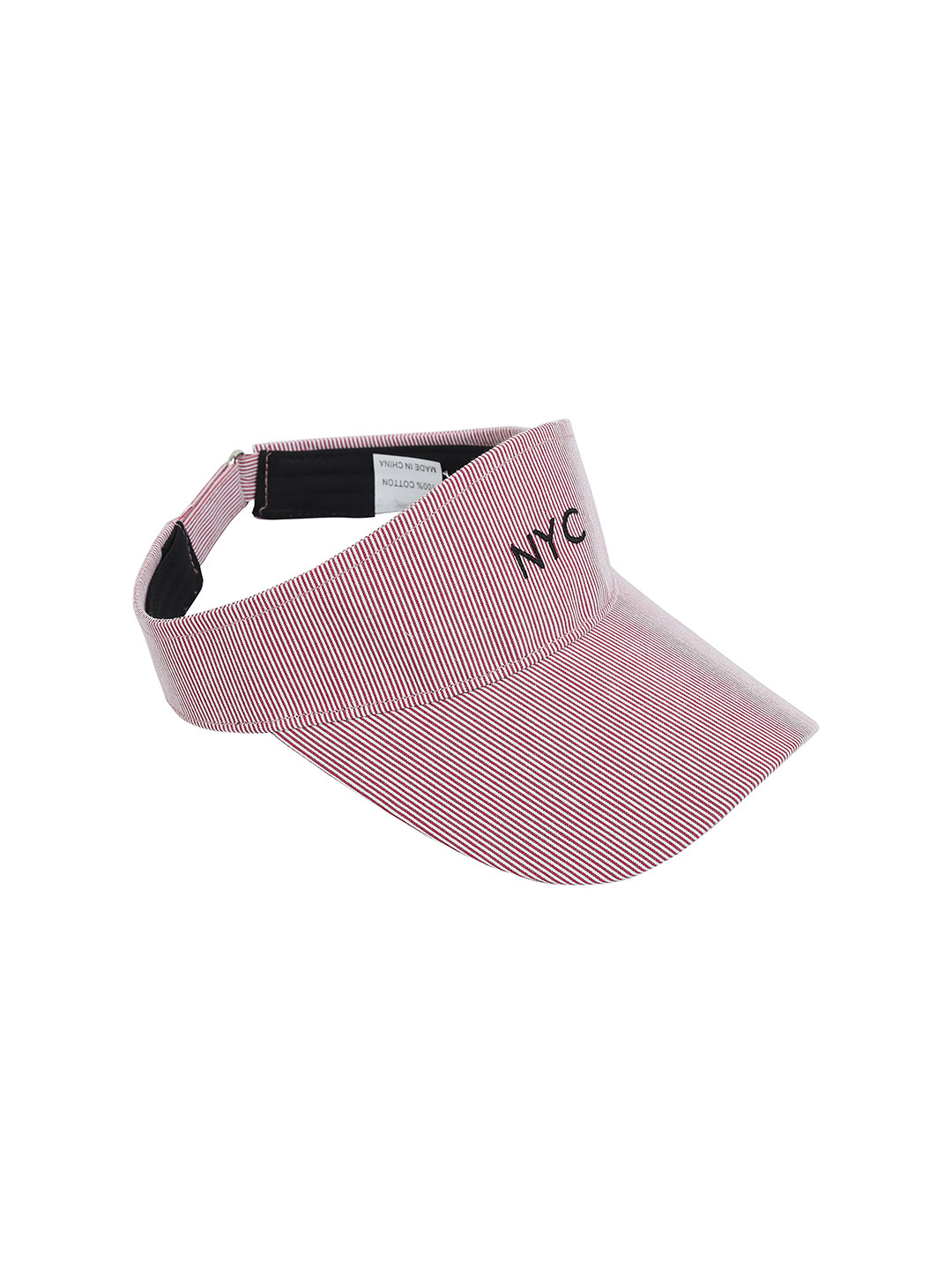 

FabSeasons Unisex Self Design Visor Cap, Red