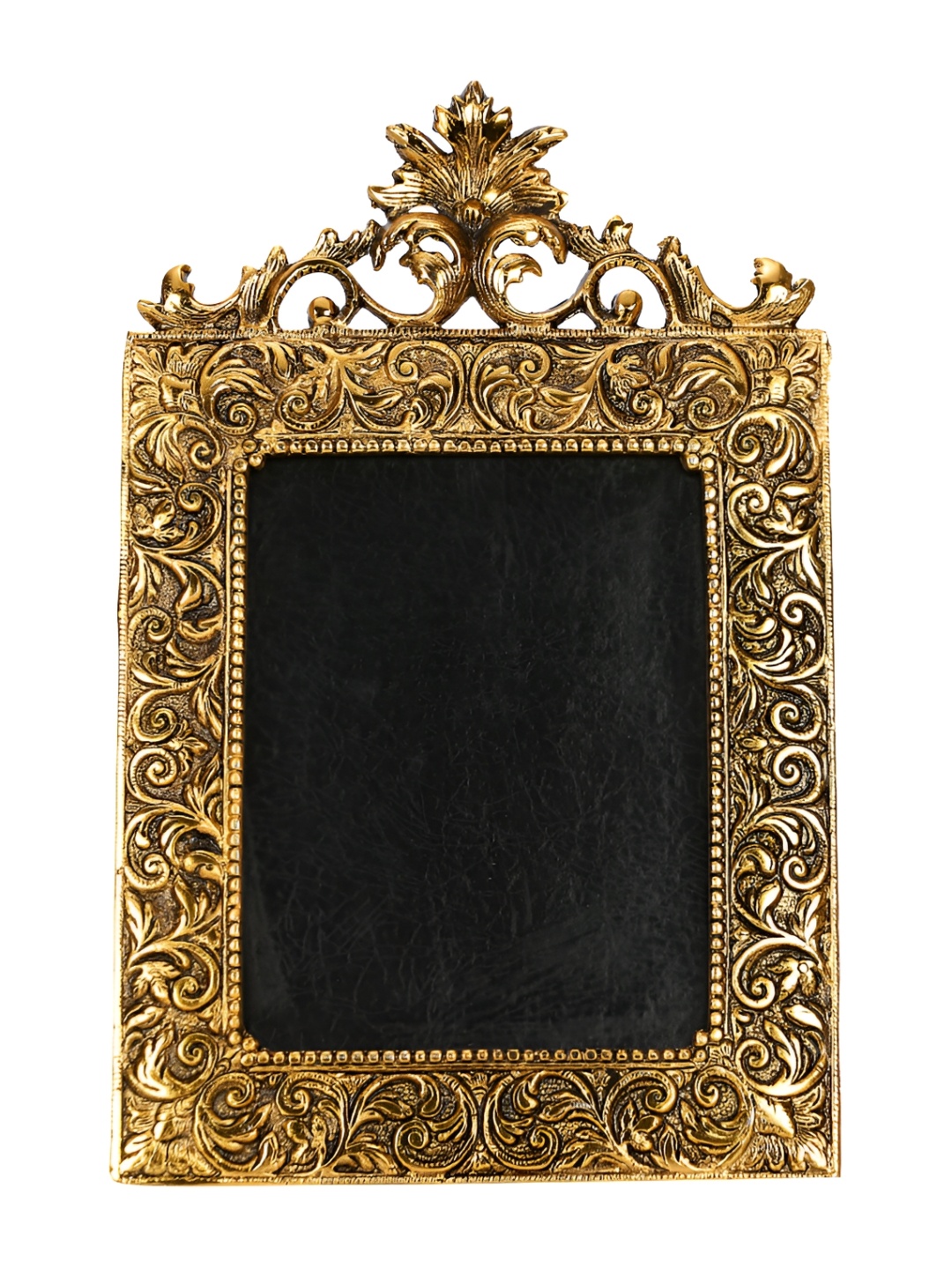 

NM Gold-Toned & Black Textured Aluminium Square Photo Frame