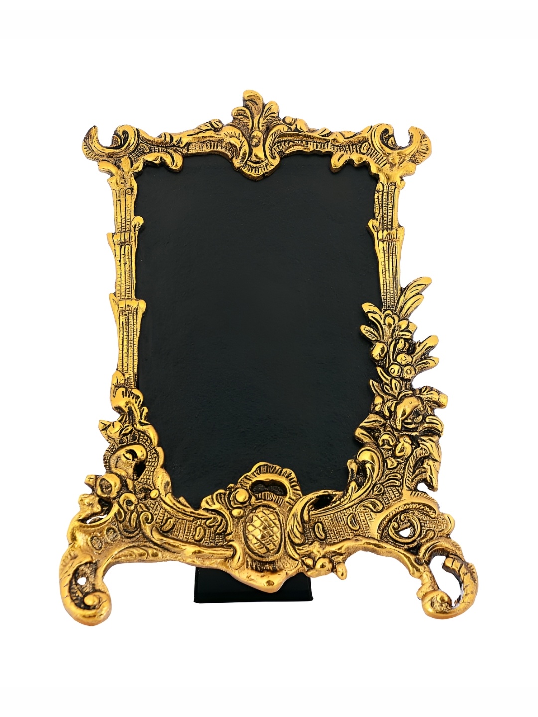 

NM Gold-Toned & Black Textured Aluminium Square Table Photo Frame