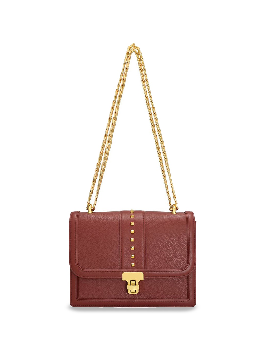 

Joe & Mellon Leather Structured Shoulder Bag, Burgundy