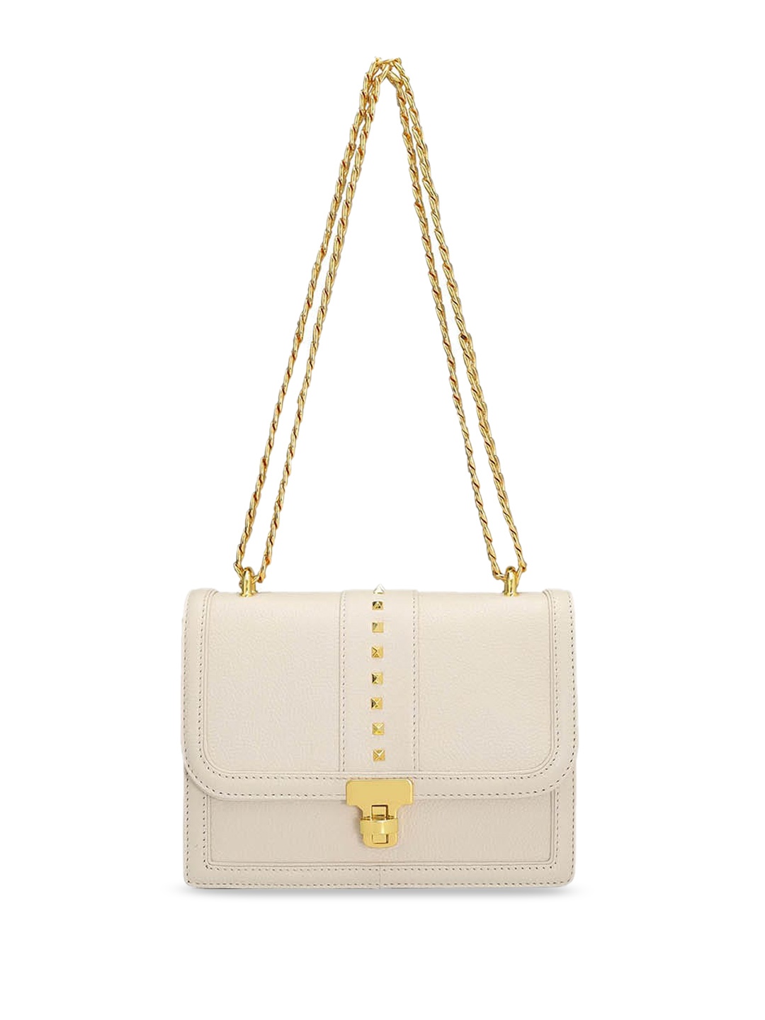 

Joe & Mellon Leather Structured Sling Bag, Off white
