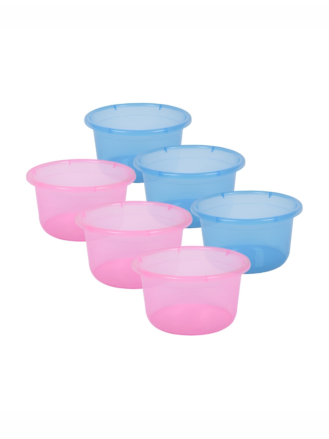 

Kuber Industries Blue & Pink 6 Pieces Classic Bath Accessories Set