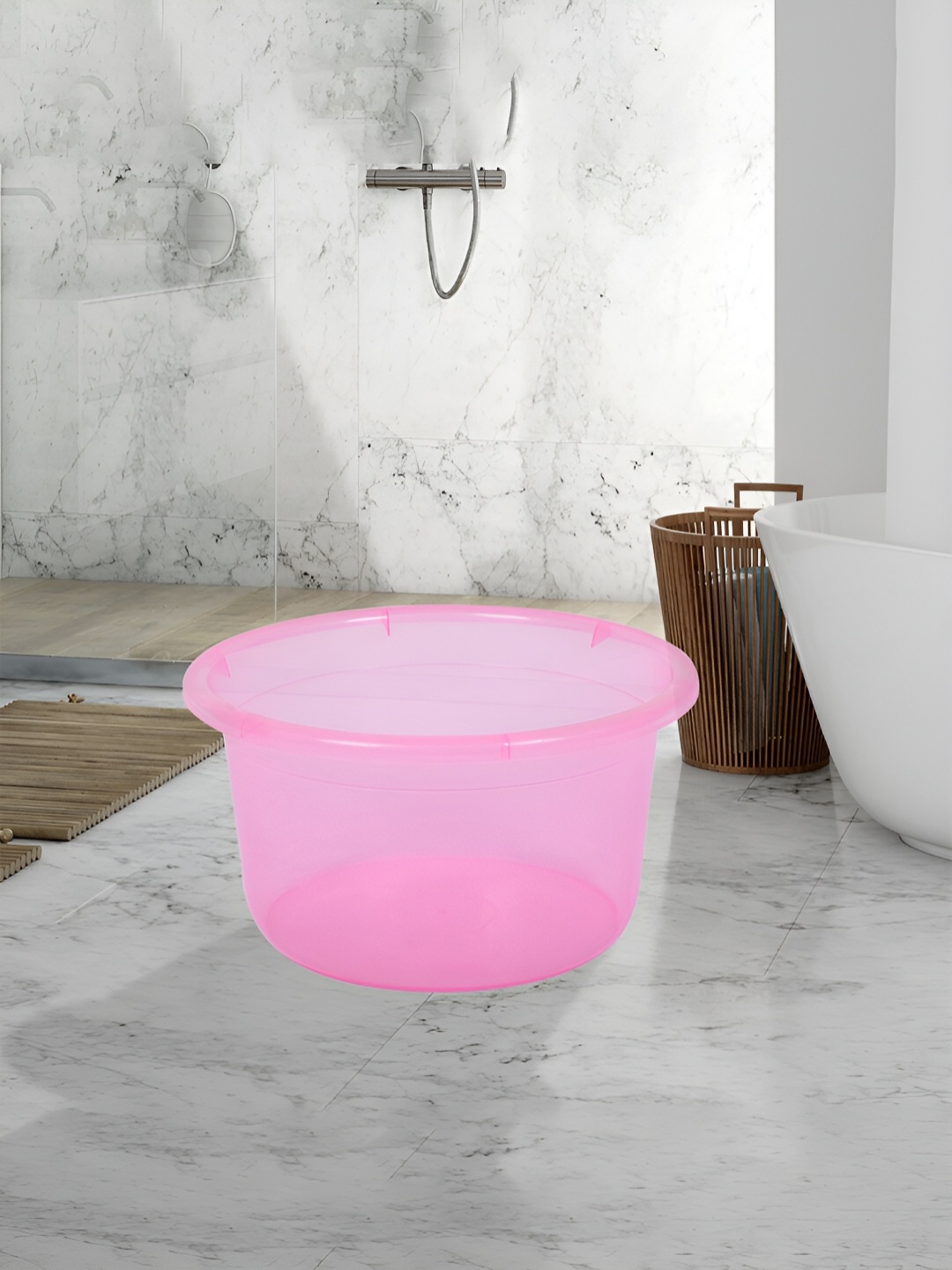 

Kuber Industries Pink & Orange 6 Pieces Classic Bath Accessories Set